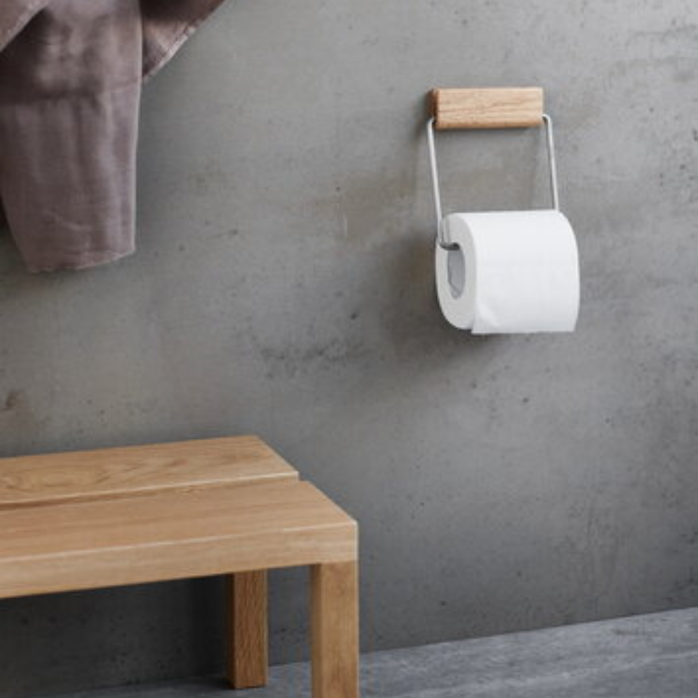 MOEBE Toiletpapirholder, eg/stål