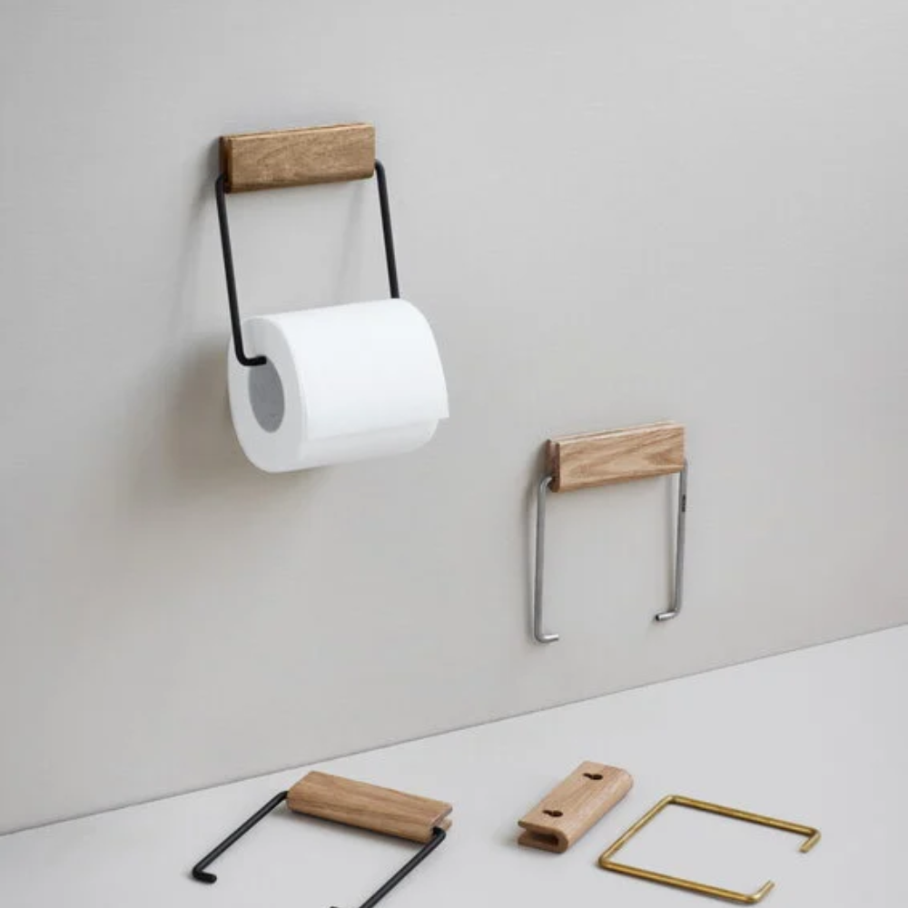 MOEBE Toiletpapirholder, eg/stål