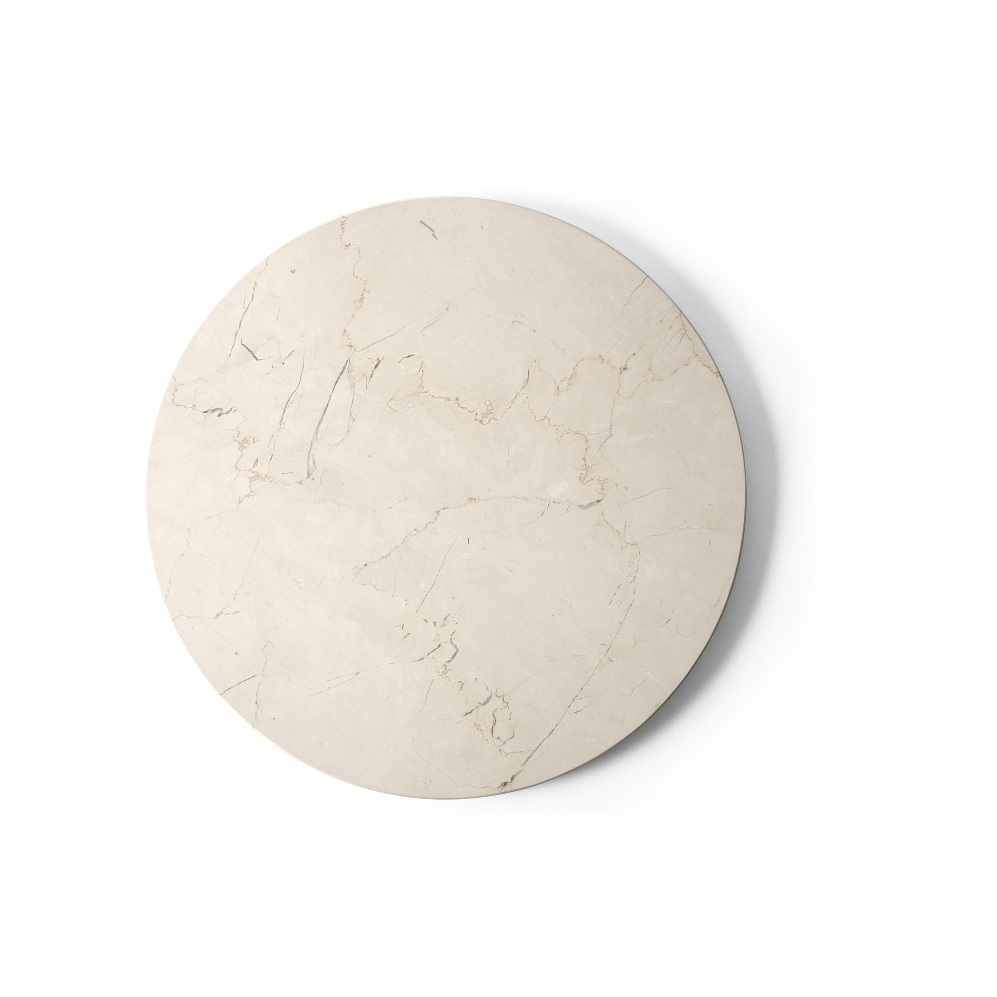 Audo Copenhagen Androgyne Side Tabletop, Crystal Rose Marble
