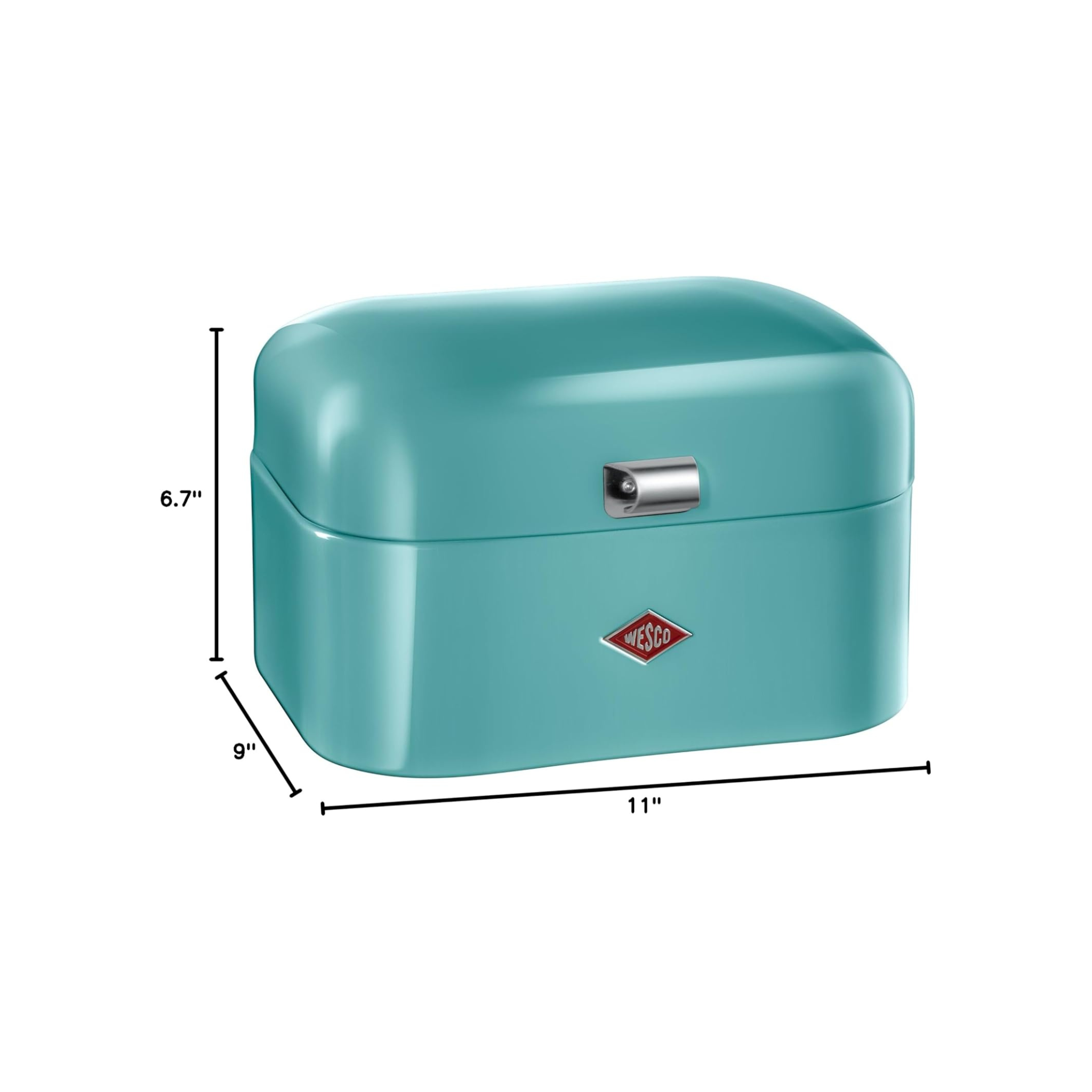 Wesco Enkelt Grandy Breadbin, turkis