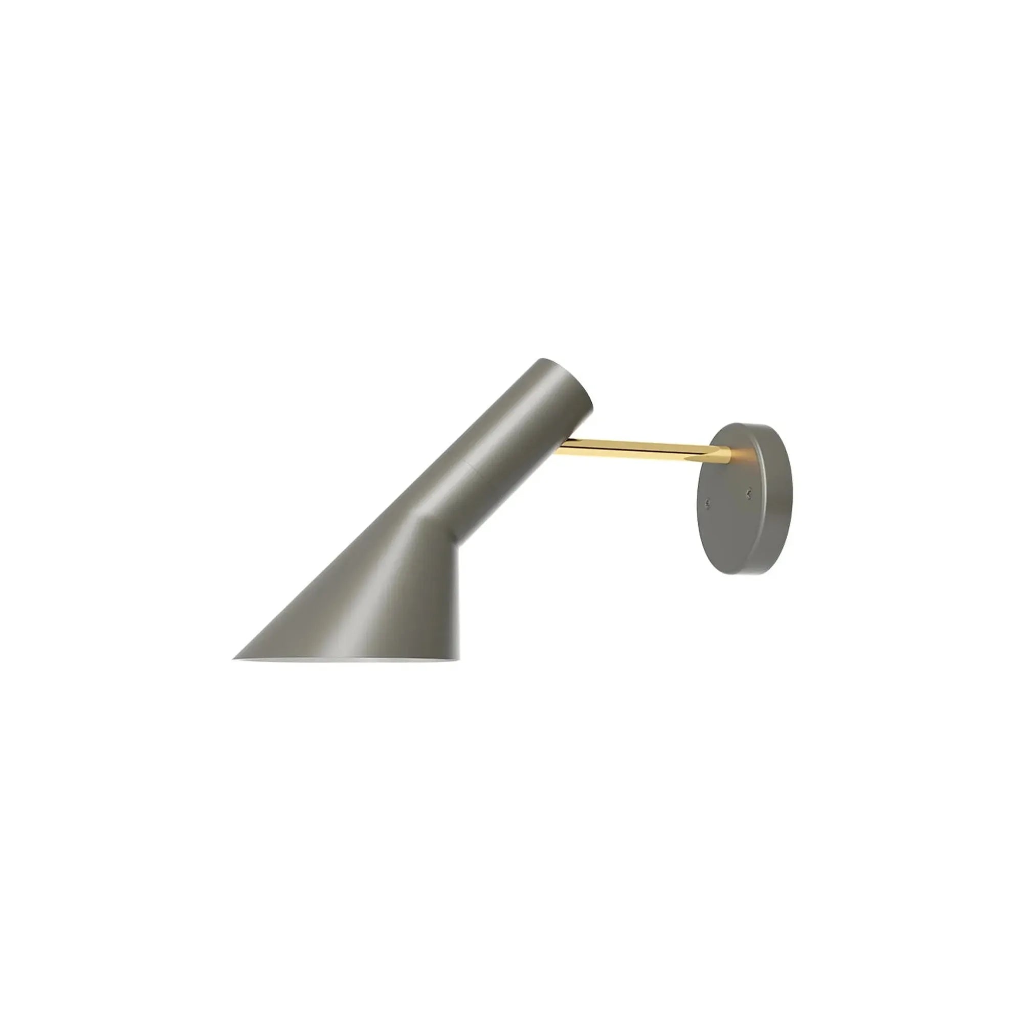 Lámpara de pared Louis Poulsen Aj, cableada, latón/gris cálido 