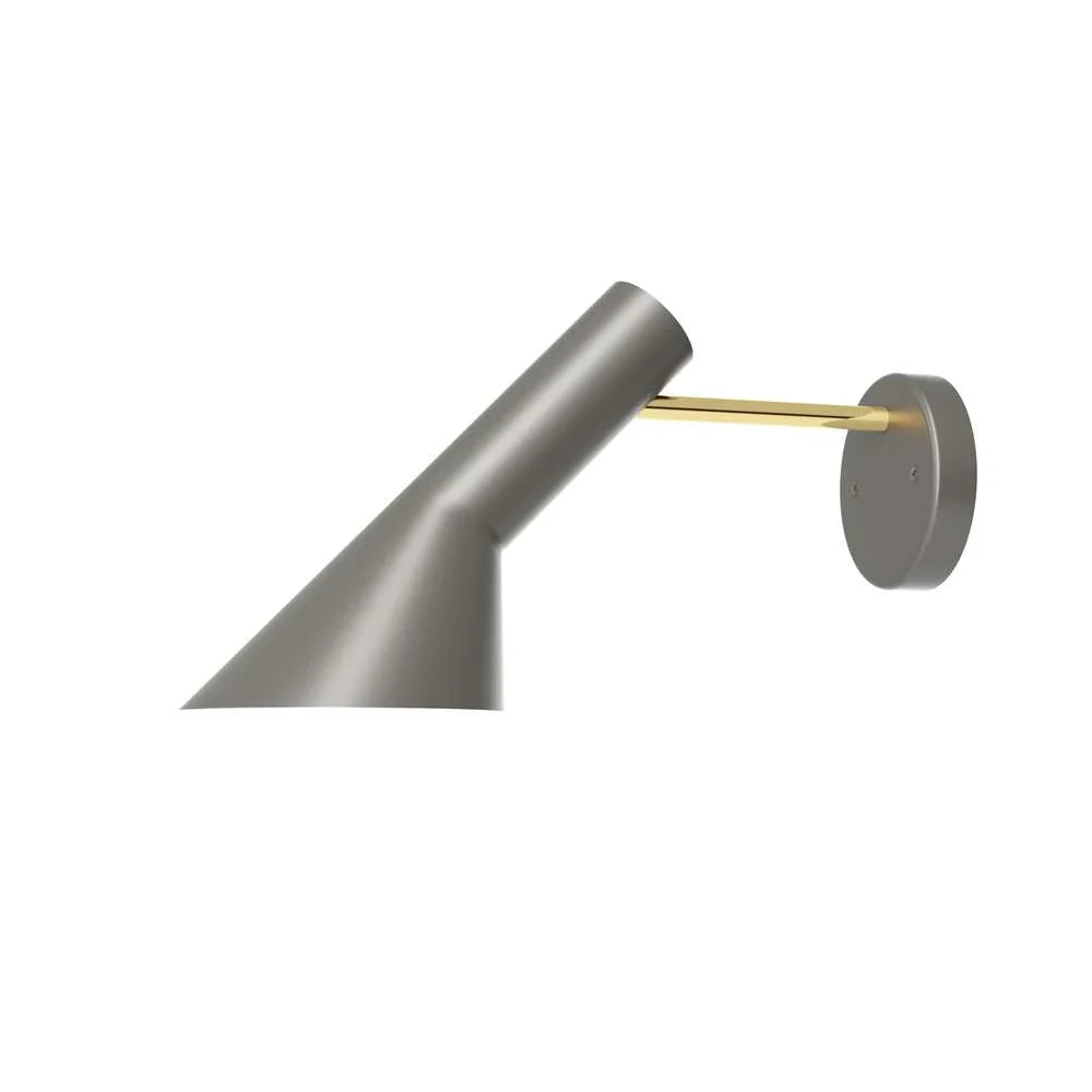 Lámpara de pared Louis Poulsen Aj, cableada, latón/gris cálido 