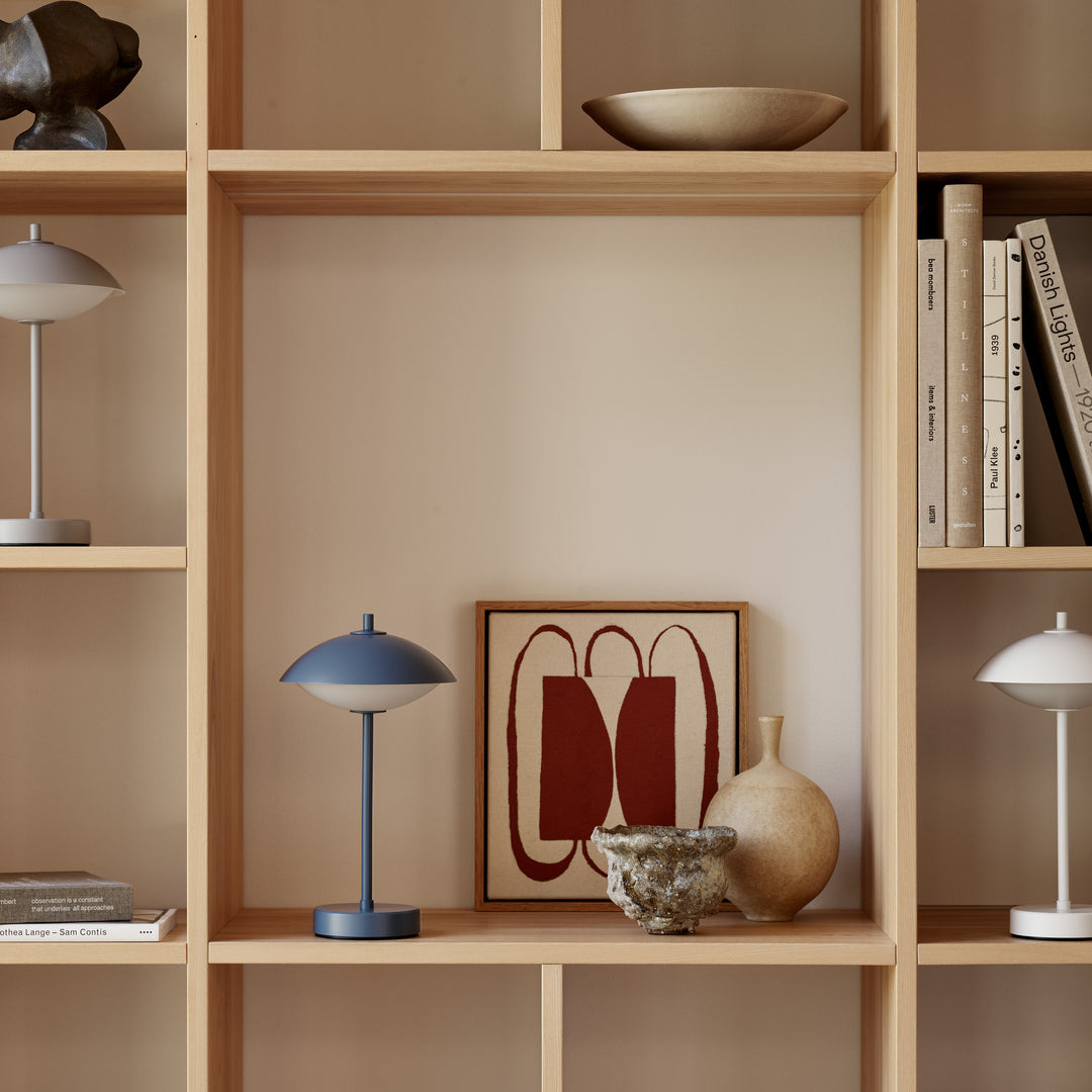 Fritz Hansen Clam™ Portable Lamp, Nine Grey