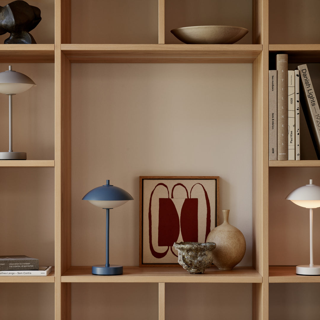 Fritz Hansen Clam™ Portable Lamp, Nine Grey