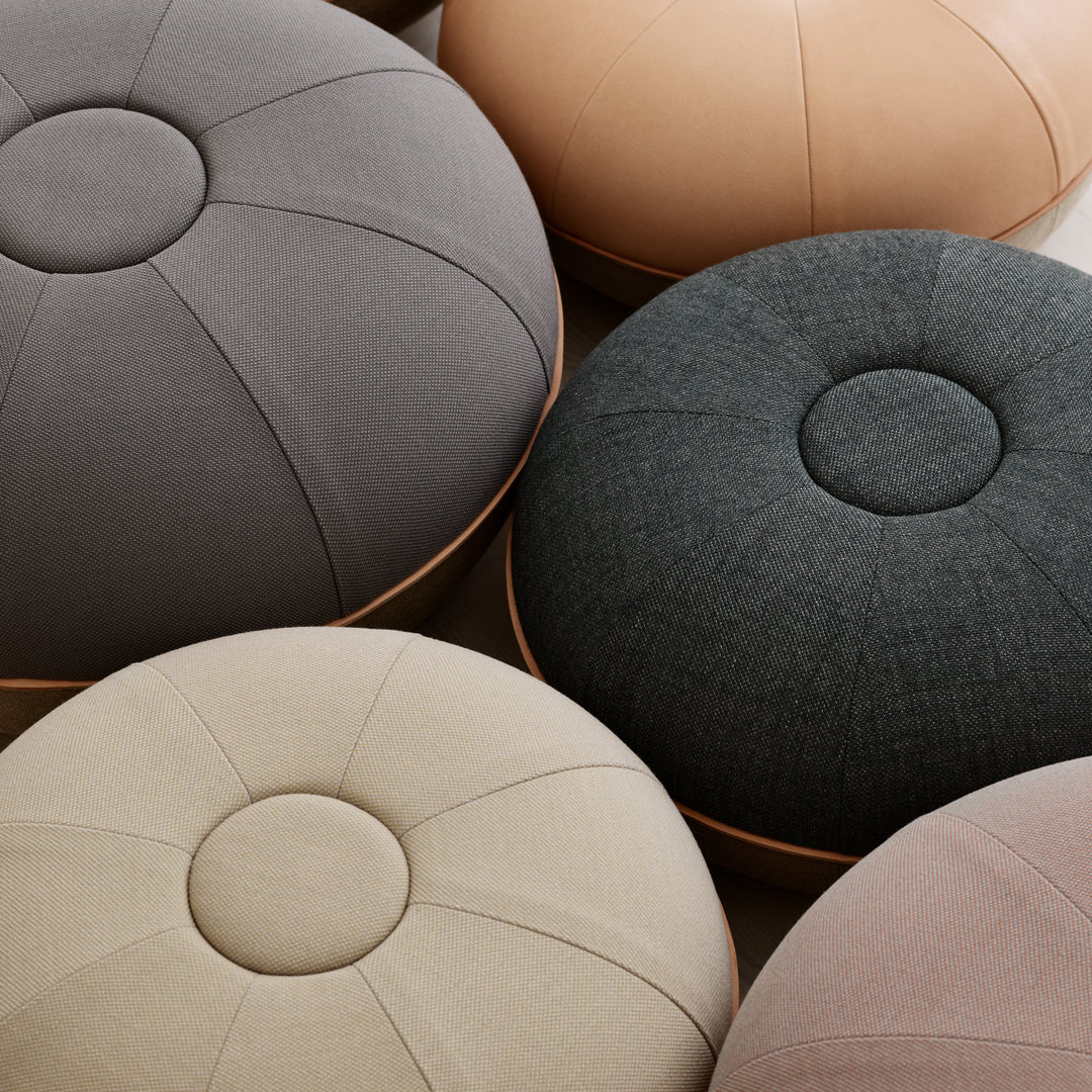 Fritz Hansen Cm Pouf Large, Steelcut Grey
