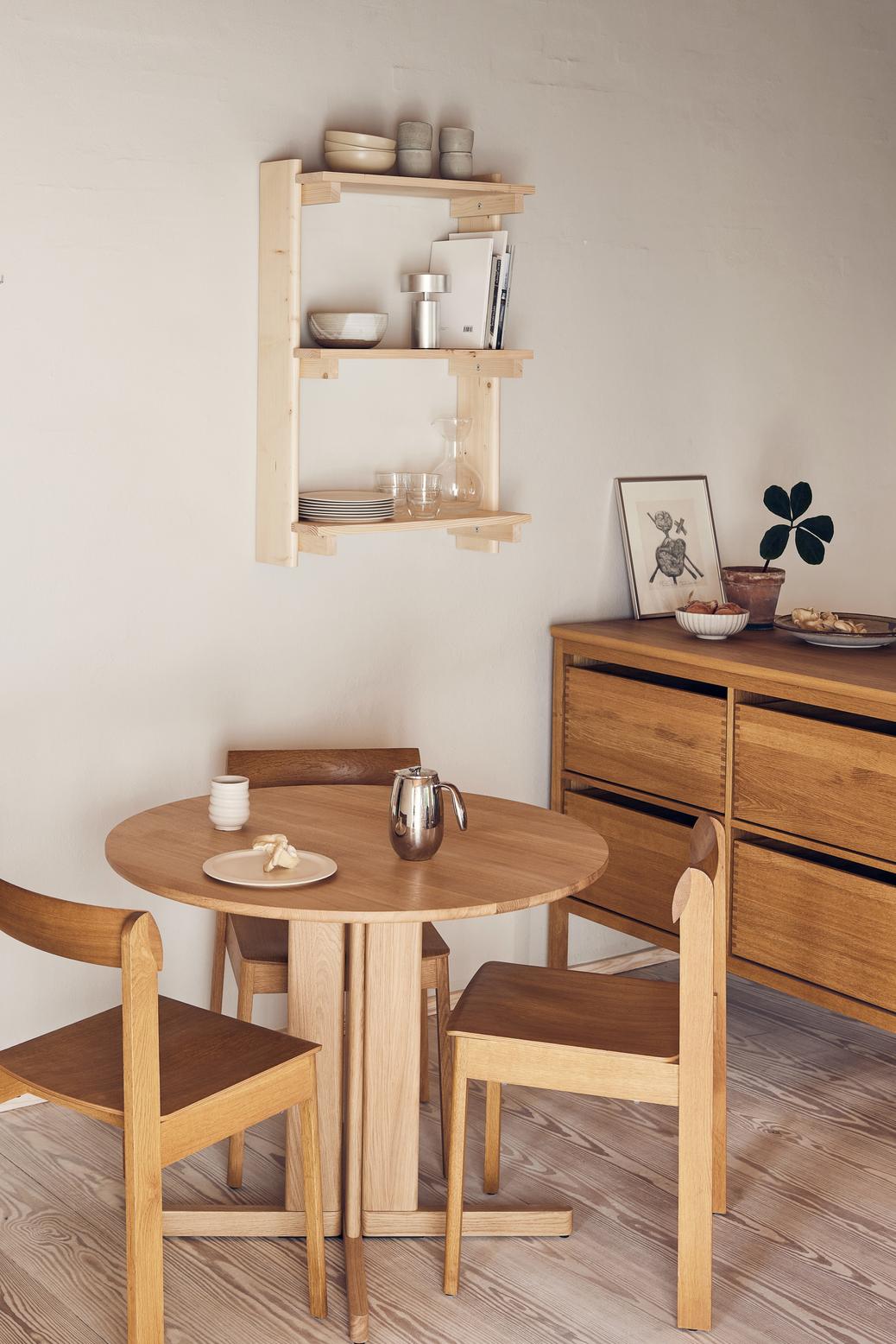 Form & Refine  Bjælke Væghylde 3, Fyrretræ 
