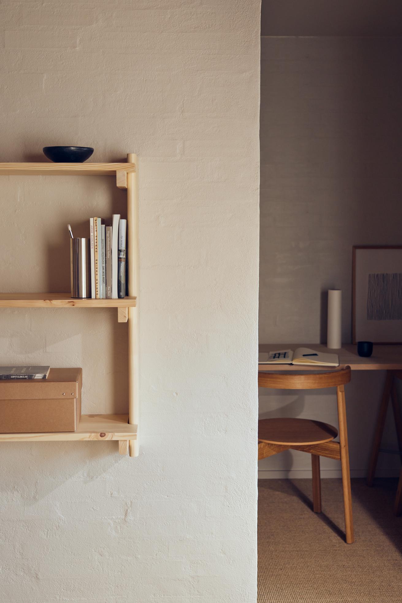 Form & Refine  Bjælke Væghylde 3, Fyrretræ 