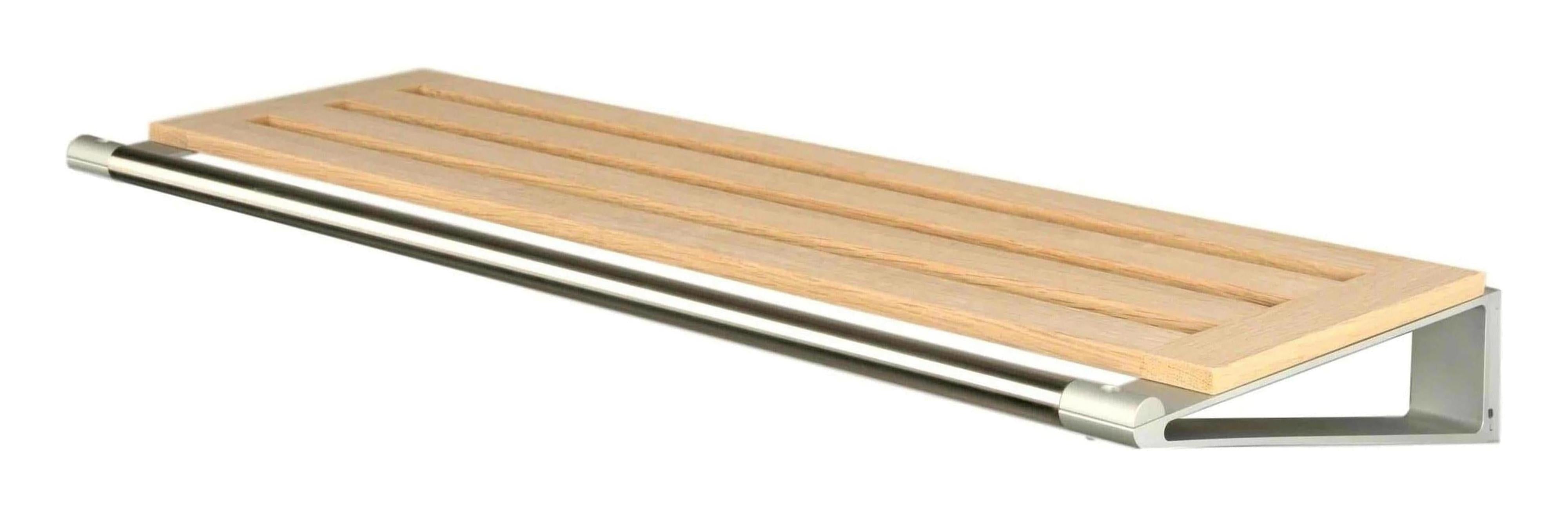 Loca Knax Hat Shelf 100 Cm, Oak Soap/Aluminium