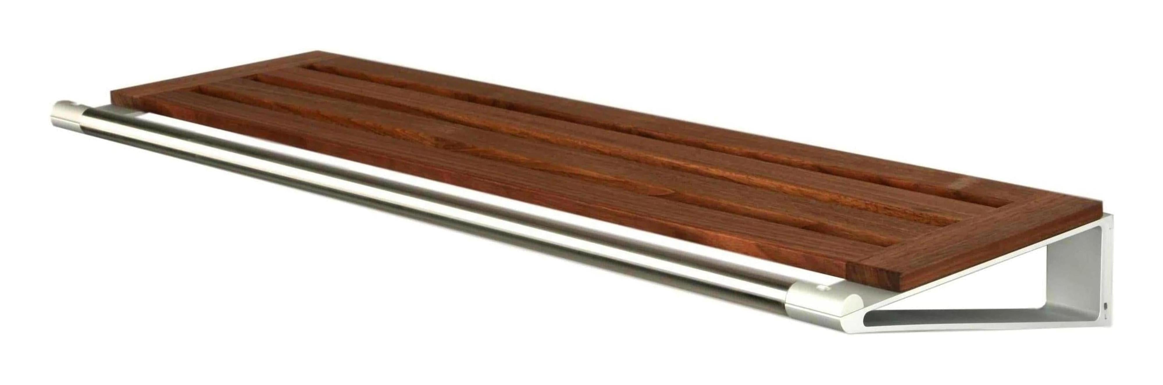 Loca Knax Hat Shelf 80 Cm, Walnut/Aluminium
