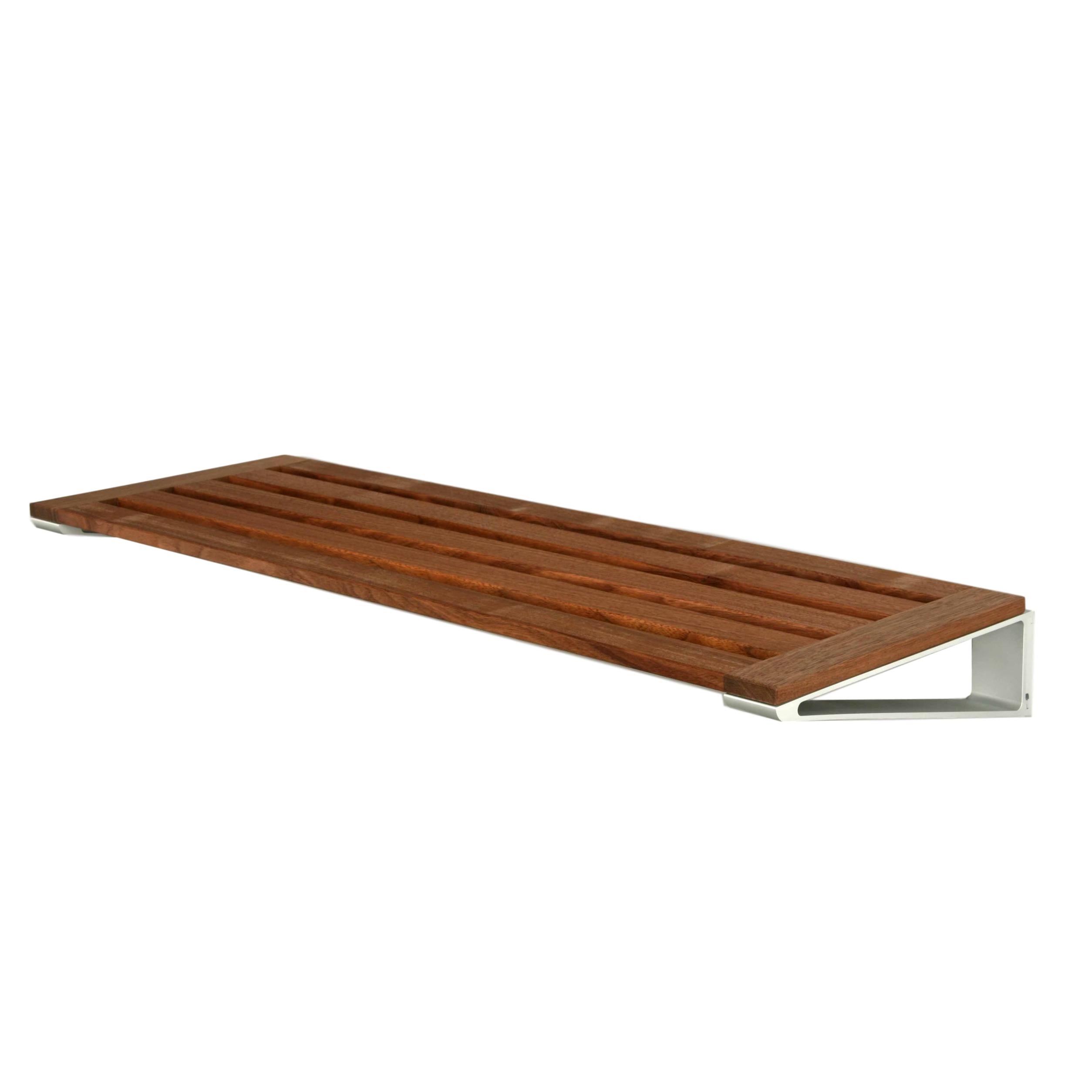 Loca Knax sko rack 40 cm, valnød/aluminium