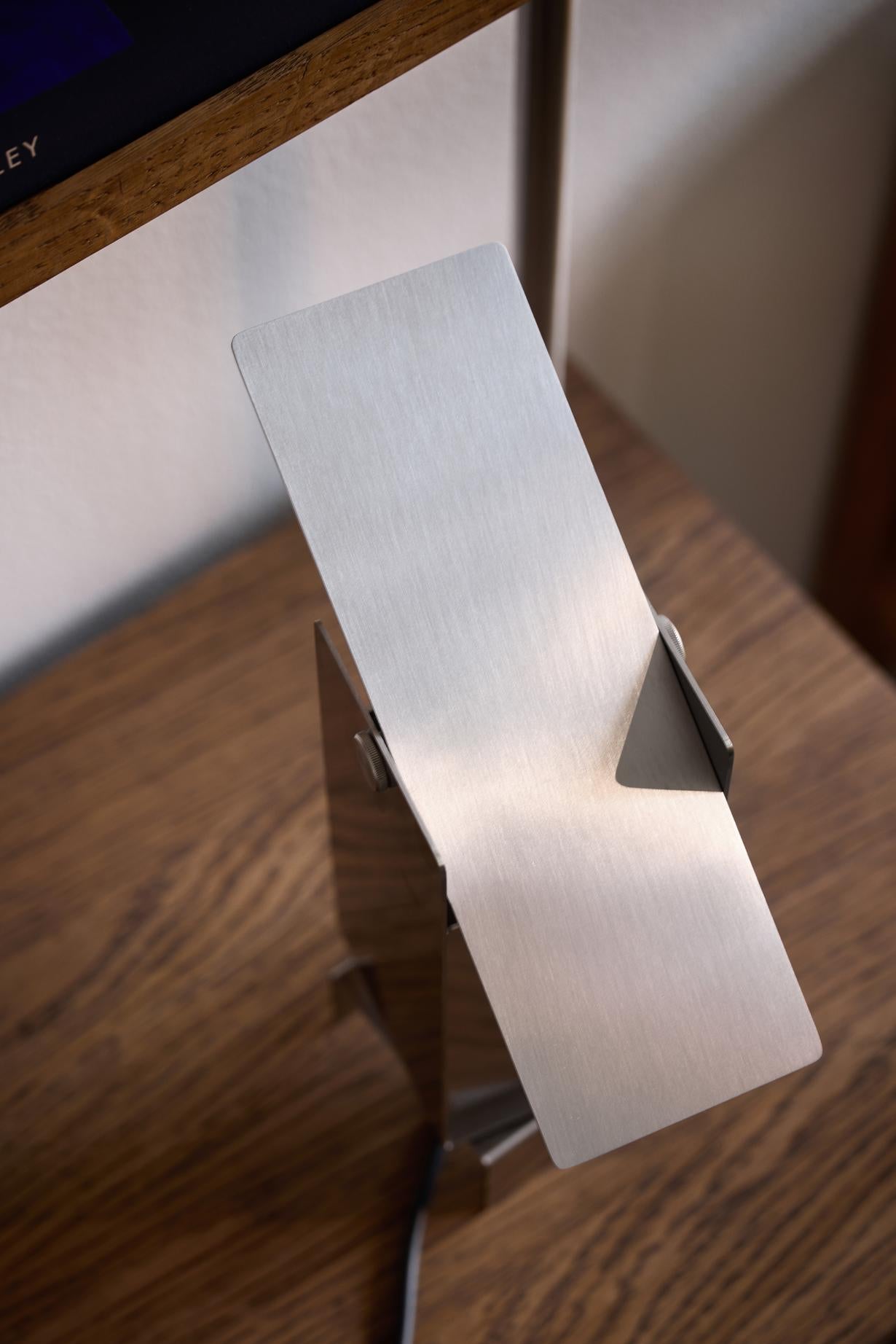 Moebe Pivoting Table Lamp, Stainless Steel