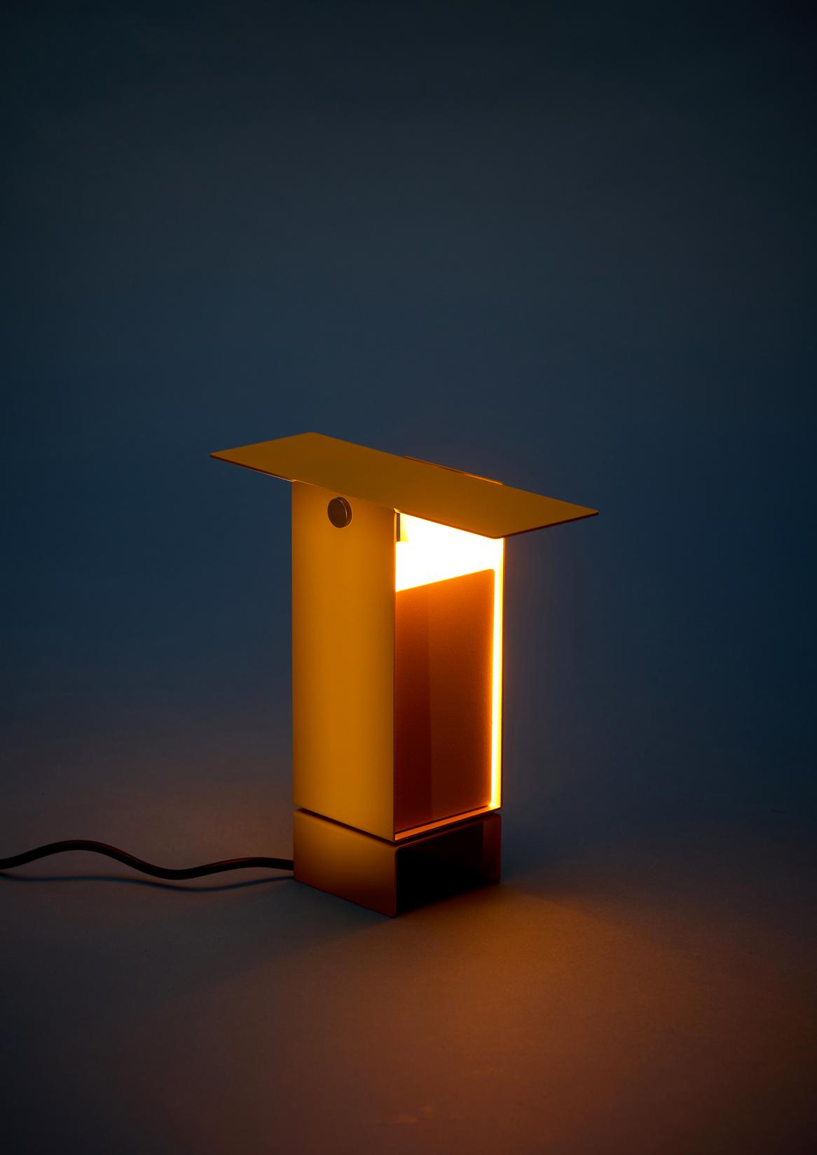 Moebe Pivoting Table Lamp, Yellow