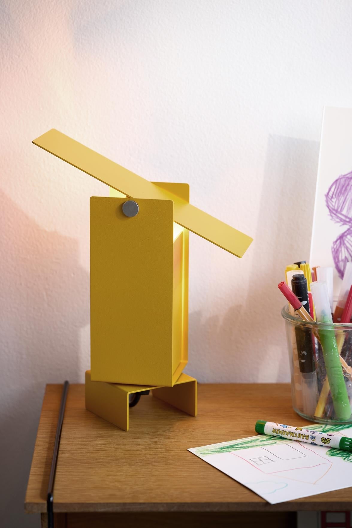 Moebe Pivoting Table Lamp, Yellow