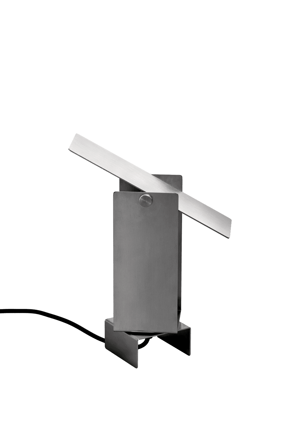 Moebe Pivoting Table Lamp, Stainless Steel