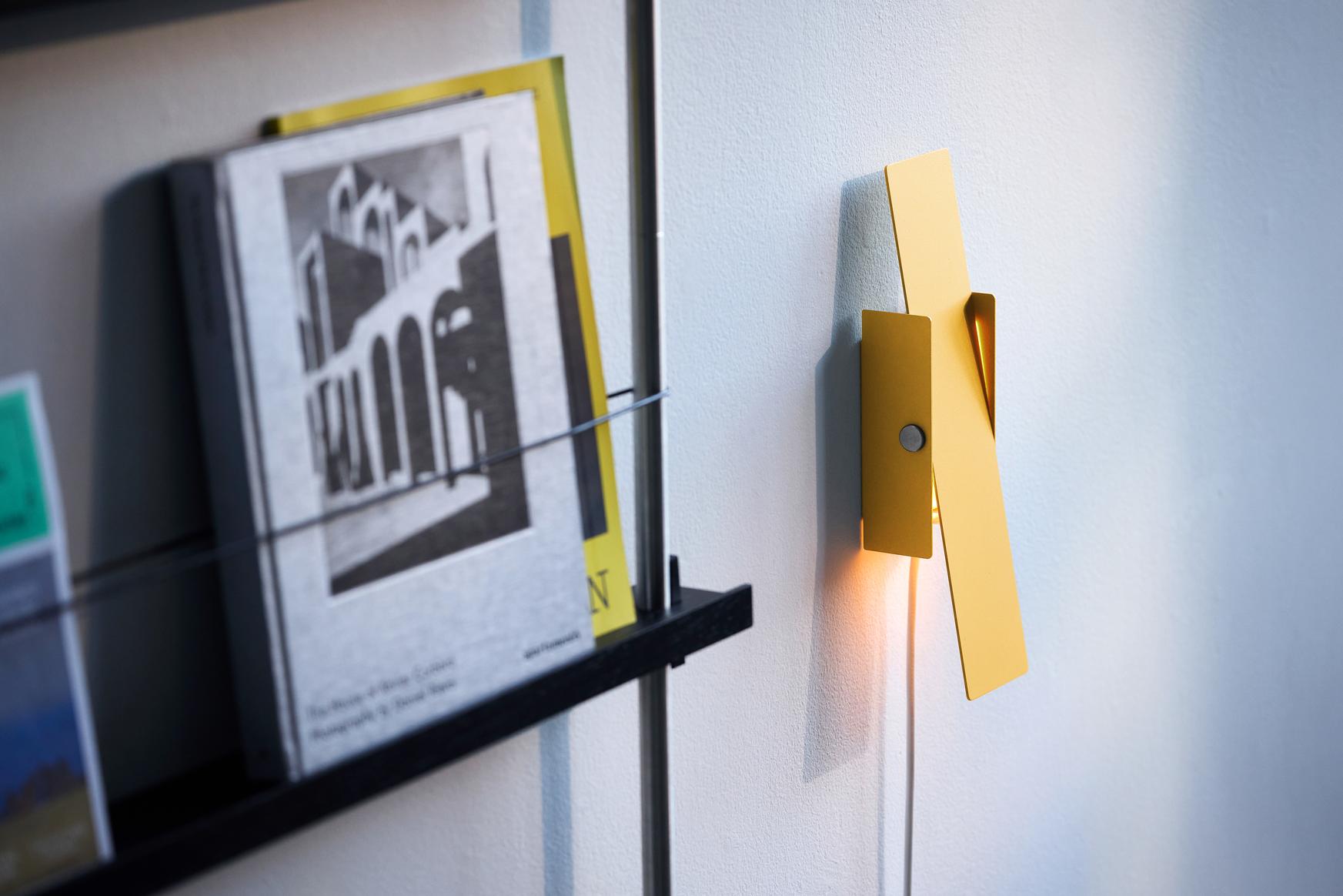 Moebe Pivoting Wall Lamp, Yellow
