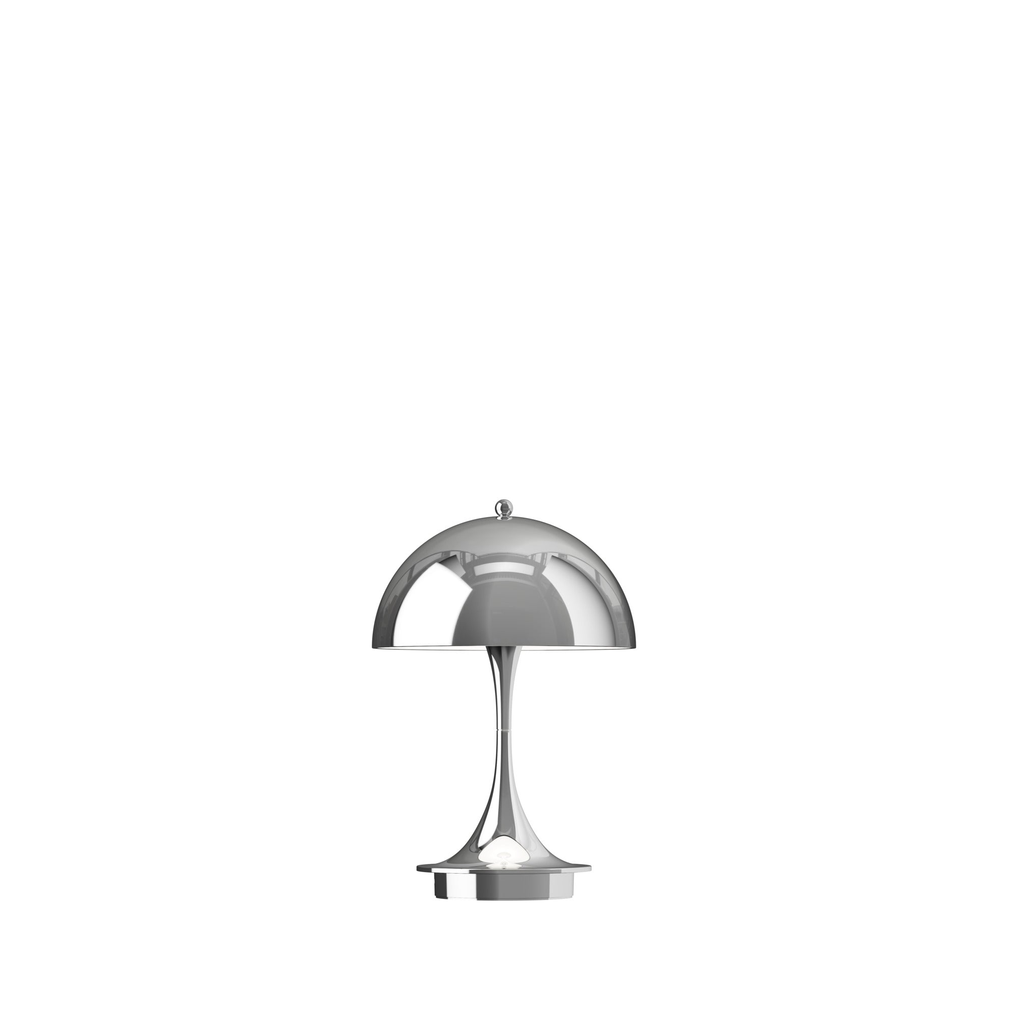 Louis Poulsen Panthella 160 Portable Table Lamp V3, High Lustre Chrome Plated