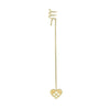 Ai Ries Candle Holder For Christmas Tree With Heart, Gold