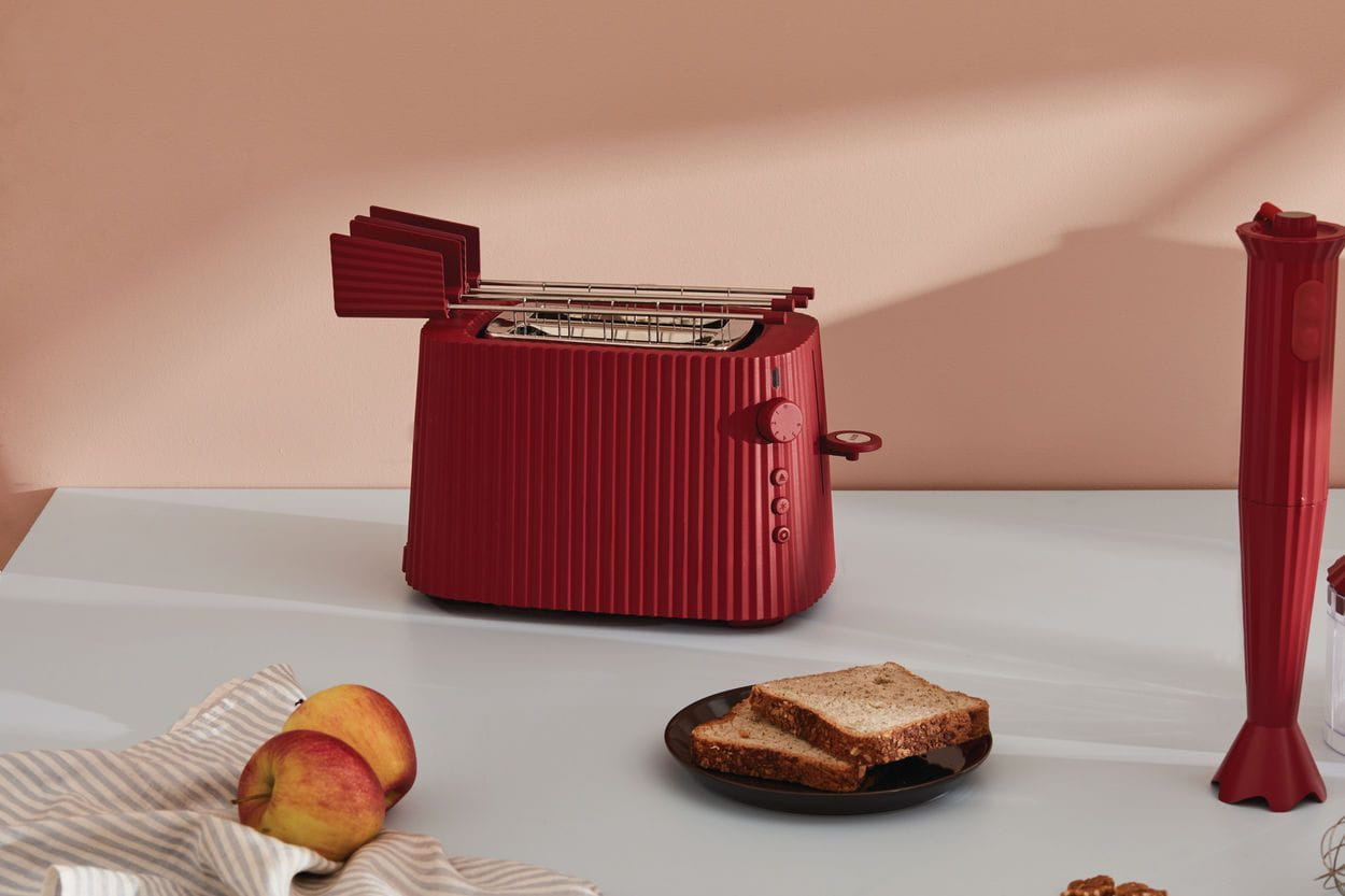 [product_category]-Alessi Pleated Toaster, Red-Alessi-8003299446612-MDL08 R-ALE-2