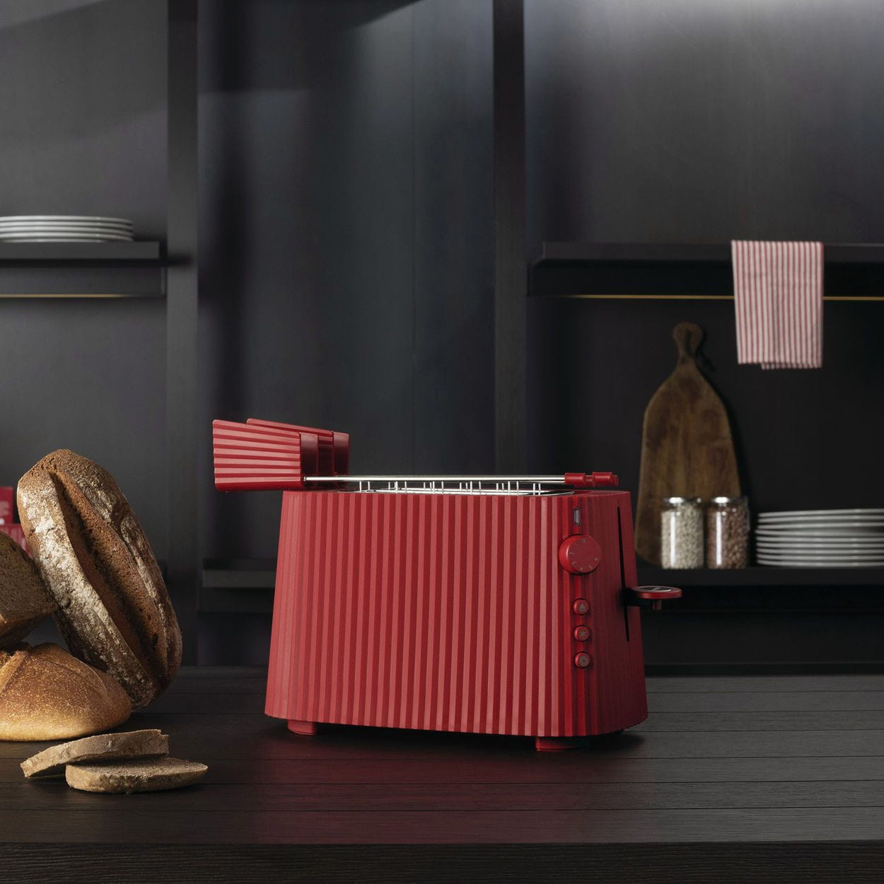 [product_category]-Alessi Pleated Toaster, Red-Alessi-8003299446612-MDL08 R-ALE-3
