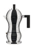 Alessi Pulcina espresso maker 6 kopper, aluminium/sort