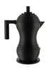 Alessi Pulcina espresso maker 6 kopper, sort/sort