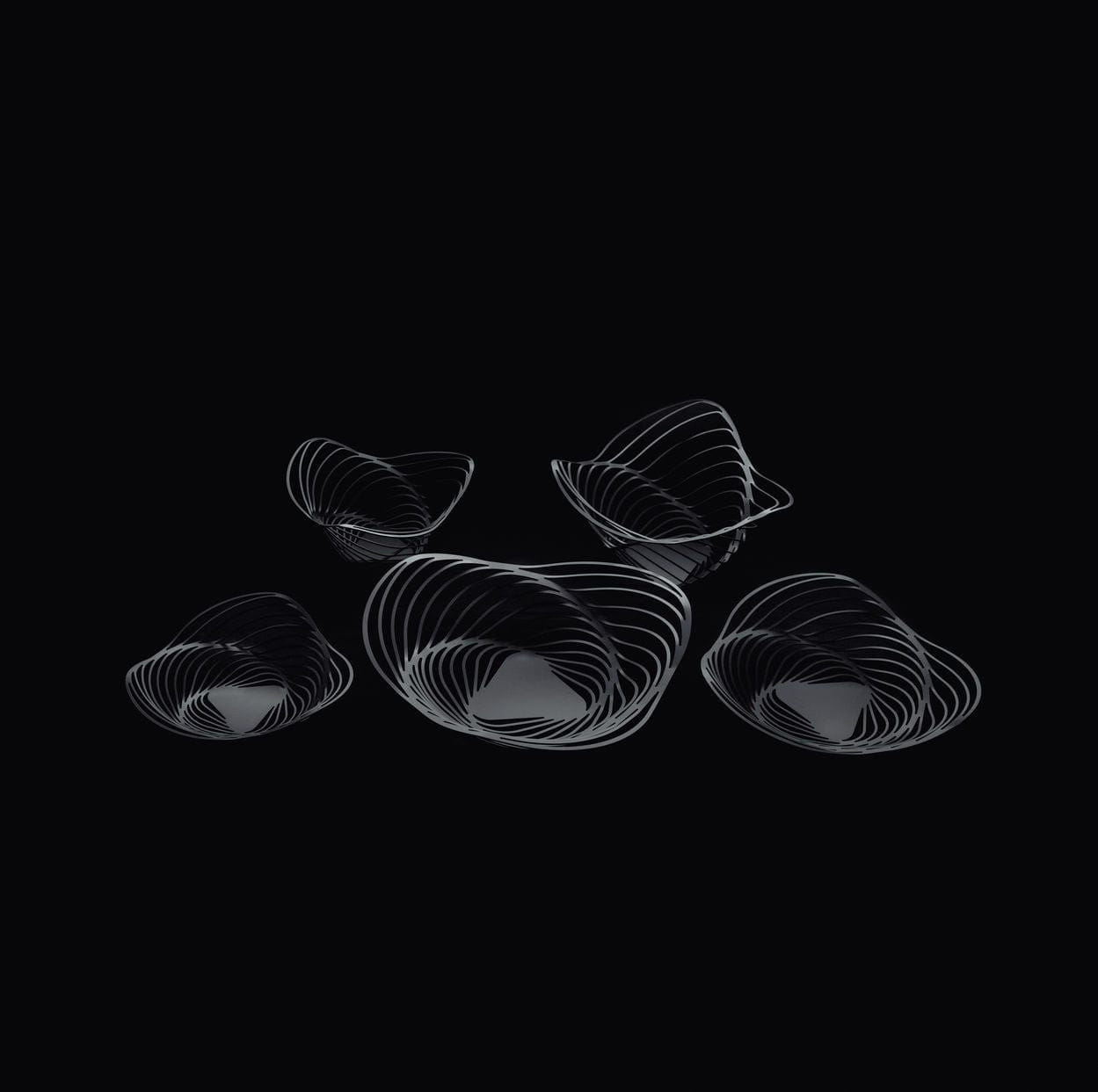 [product_category]-Alessi Trinity Basket Bowl, Black-Alessi-8003299440764-ACO02 B-ALE-7