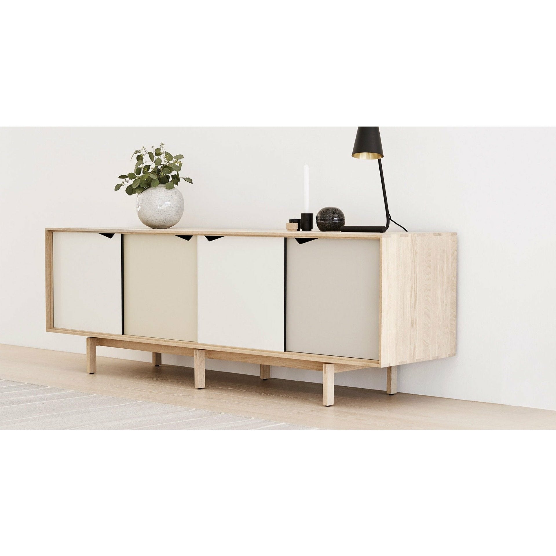 [product_category]-Andersen Furniture S1 Sideboard Soaped Oak, White Drawers, 200cm-Andersen Furniture-54915148463254-5-110A0205-AND-2