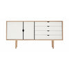 Andersen Furniture S6 skænkesæbe eg, hvid front