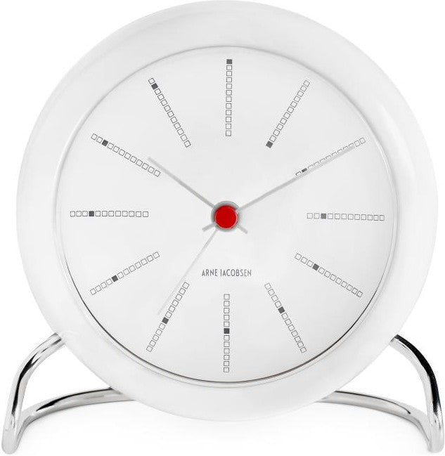 [product_category]-Arne Jacobsen Banker's Table Clock With Alarm-Arne Jacobsen-5709513436751-43675-ARN-1