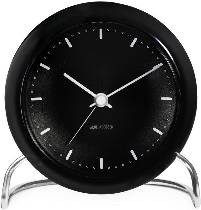 [product_category]-Arne Jacobsen City Hall Table Clock With Alarm-Arne Jacobsen-5709513436737-43673-ARN-1
