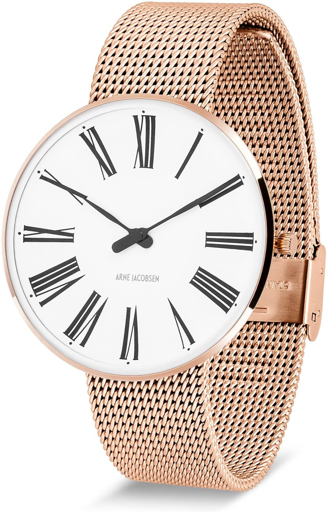 Arne Jacobsen Roman armbåndsur Ø40, Rosé/Rosé Mesh