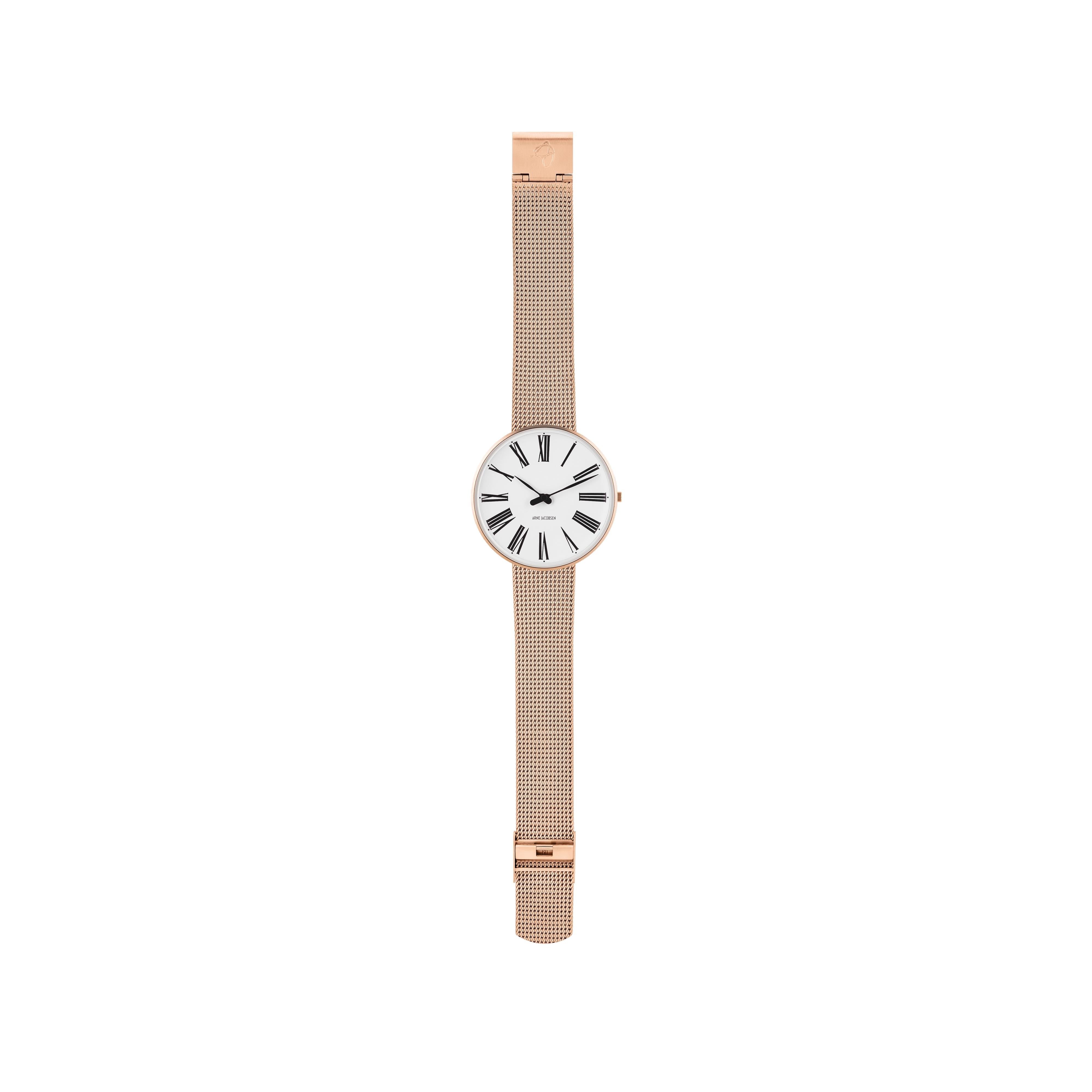 Arne Jacobsen Roman armbåndsur Ø40, Rosé/Rosé Mesh