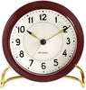 Arne Jacobsen Station Table Clock With Alarm, Bordeaux