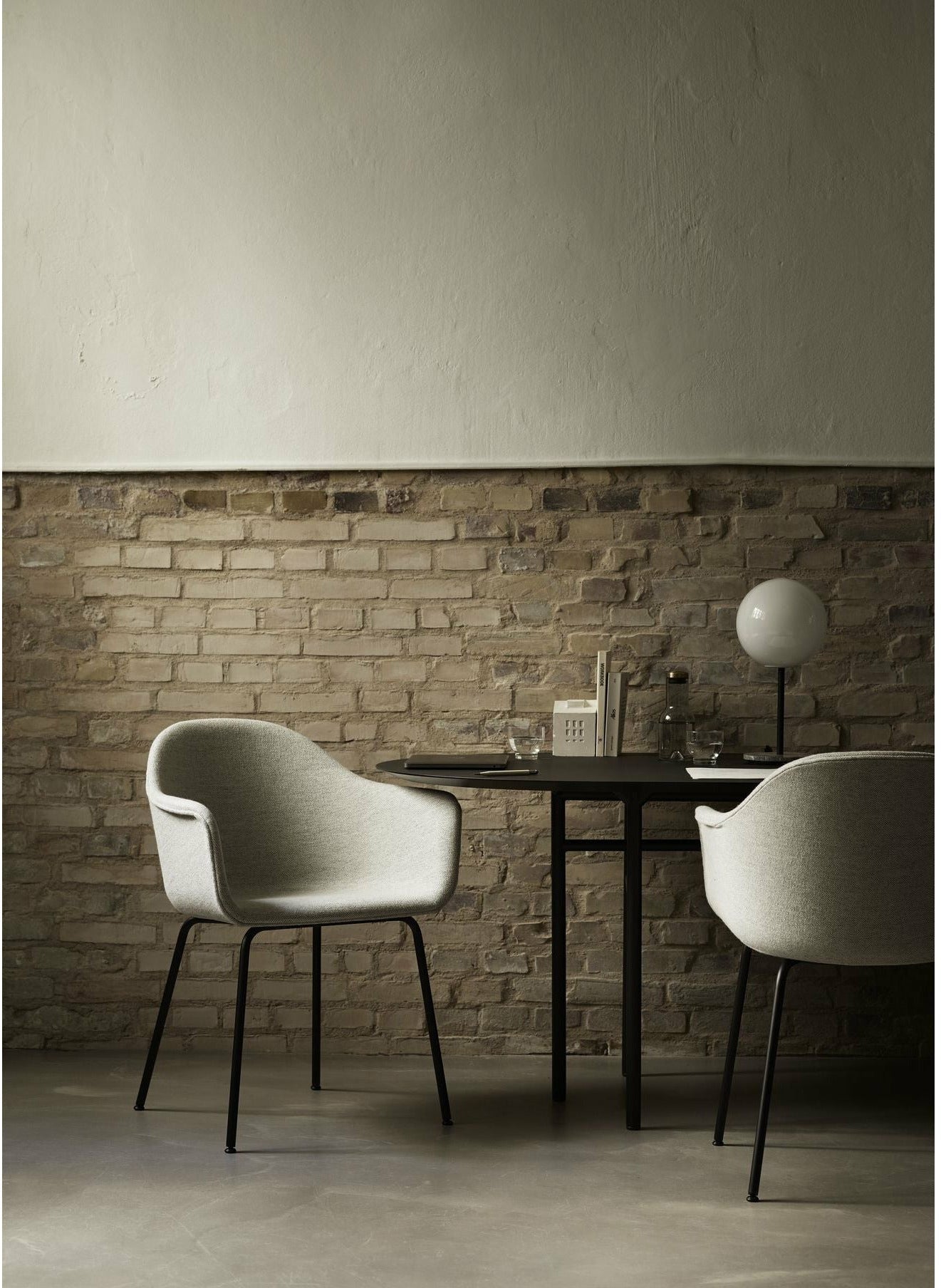 Audo Copenhagen Harbour Dining Chair Natural Oak, Burned Red