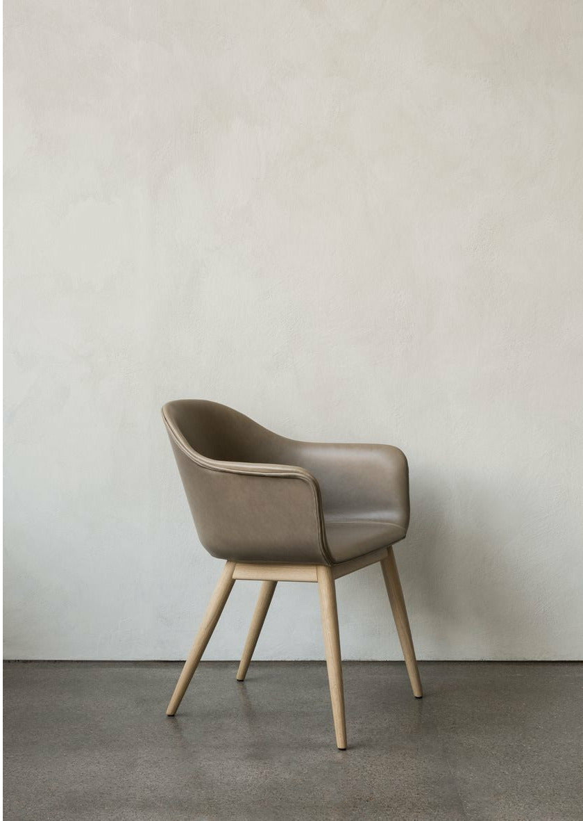 Audo Copenhagen Harbour Dining Chair Natural Oak, Burned Red