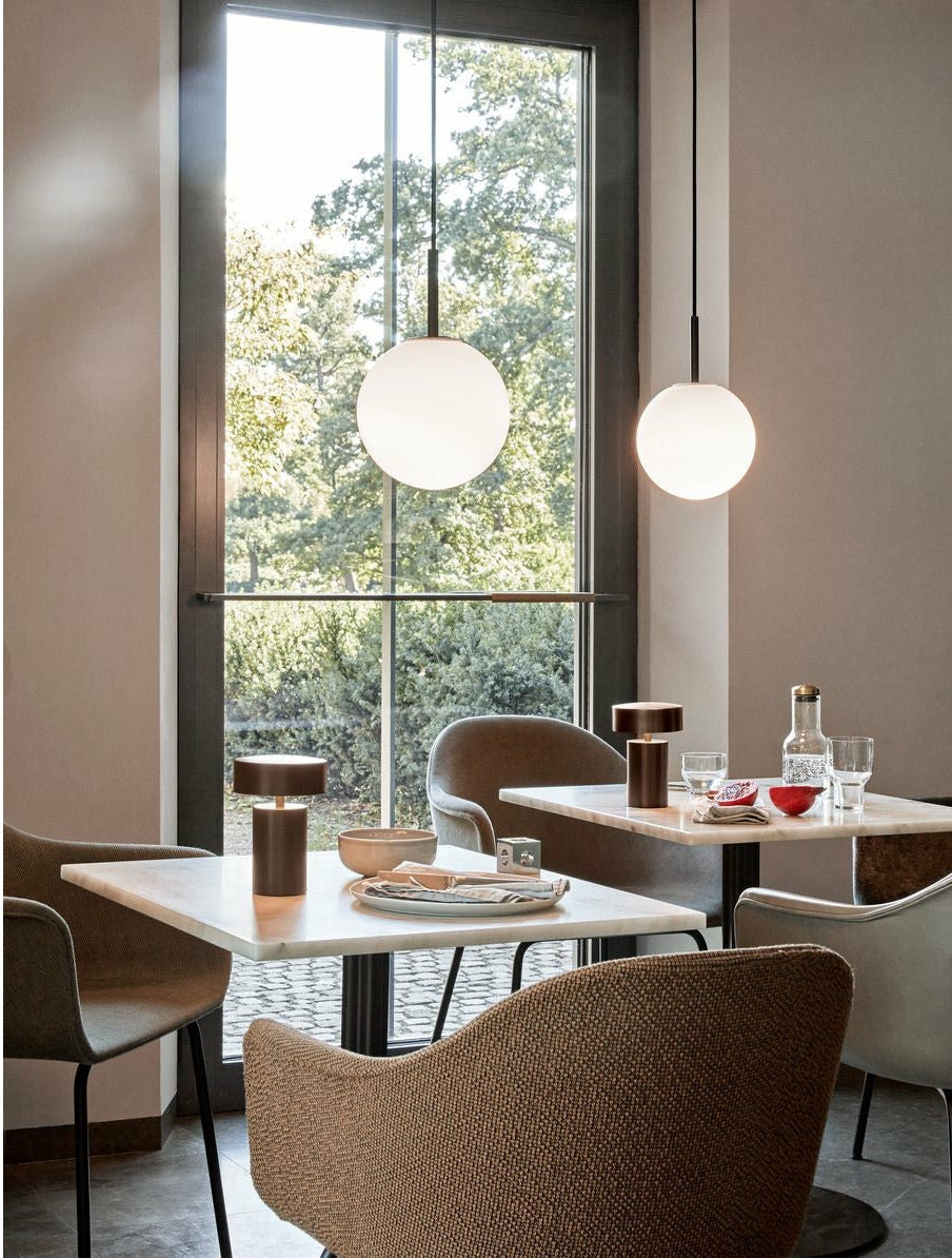 Audo Copenhagen Harbour Dining Chair Natural Oak, Burned Red