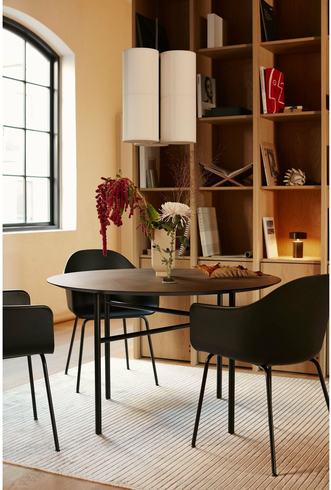 Audo Copenhagen Harbour Dining Chair Natural Oak, Burned Red