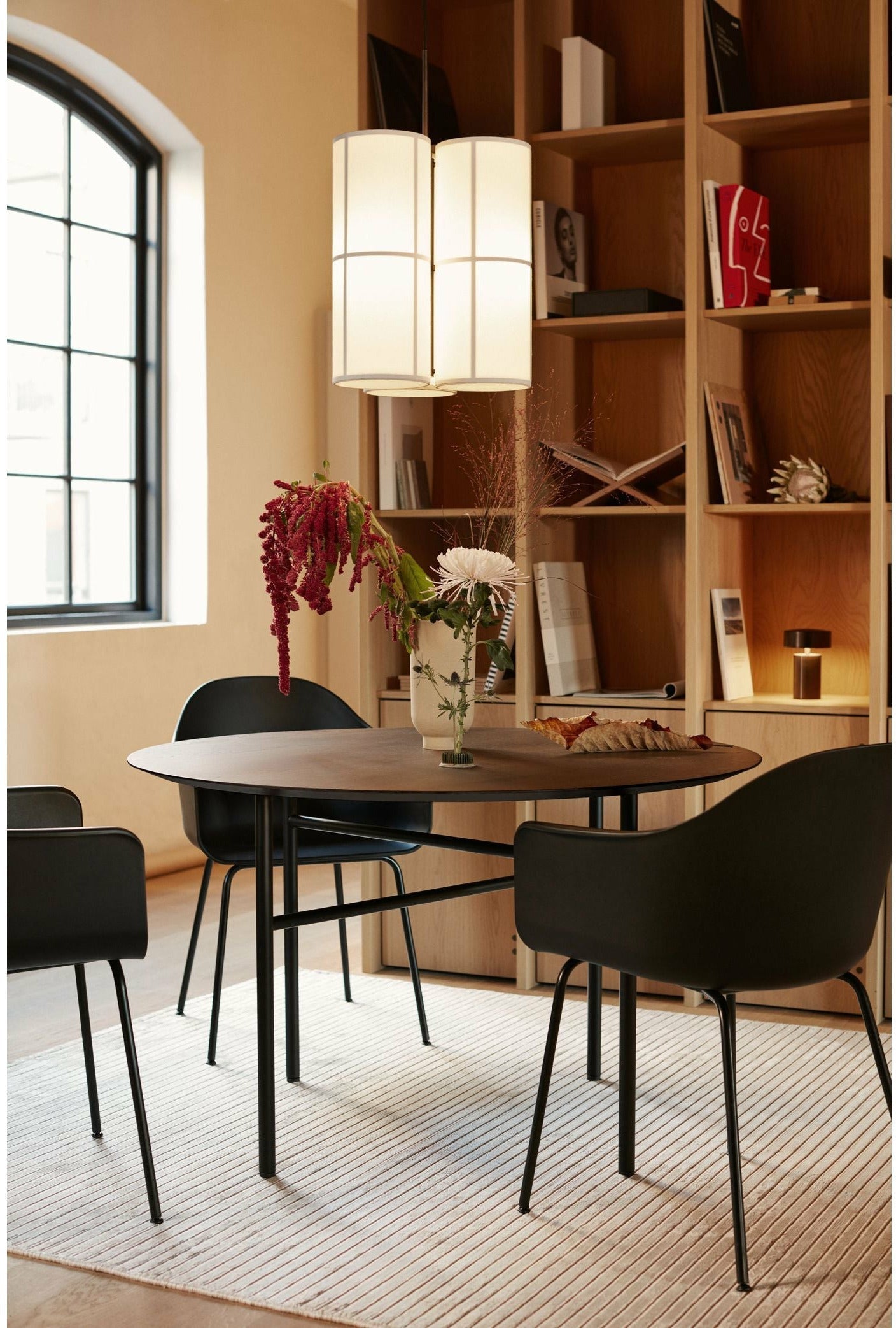 Audo Copenhagen Harbour Dining Chair Natural Oak, Burned Red