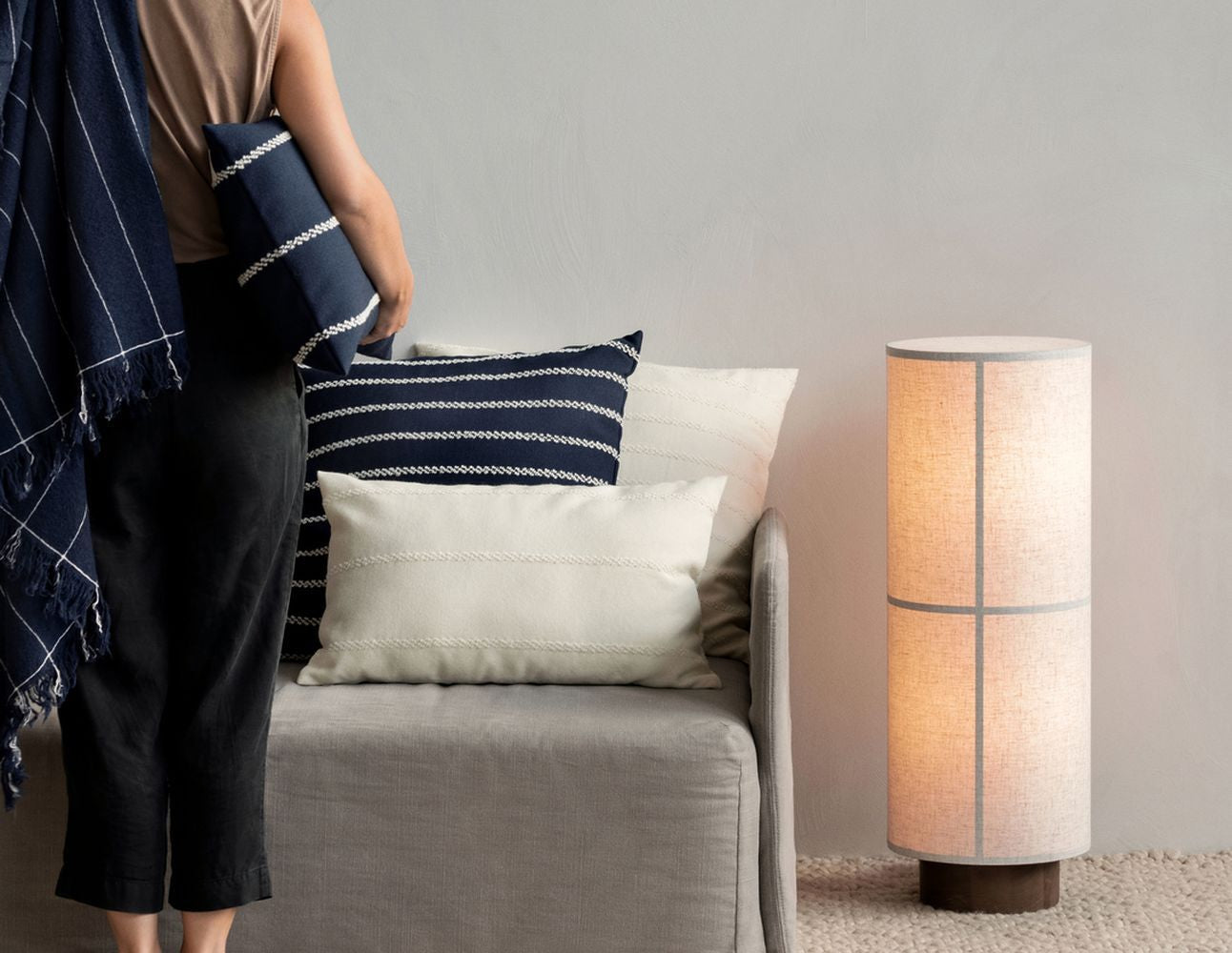 Audo Copenhagen Losaria Cushion 60x40 Cm, Indigo