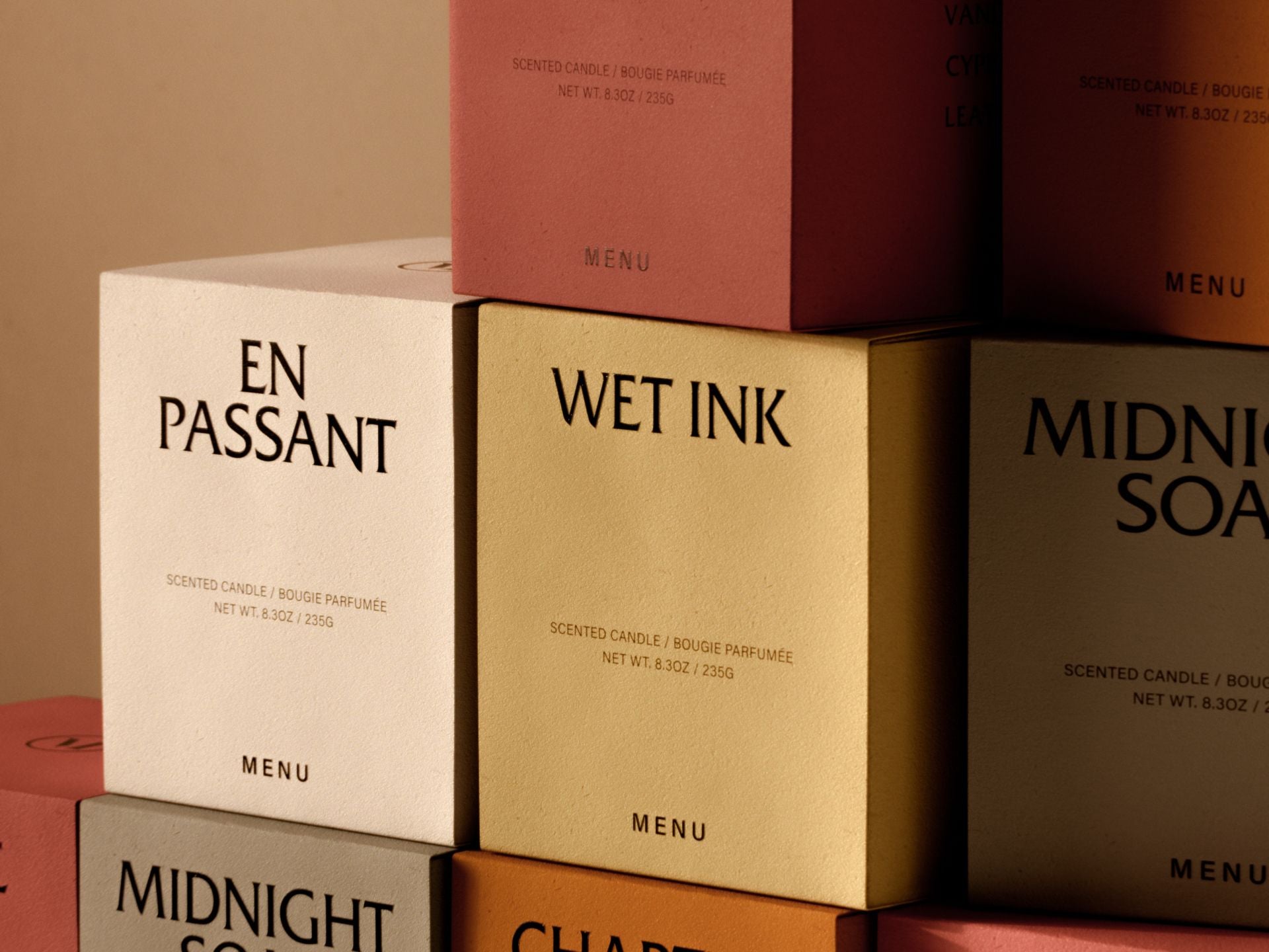 Audo Copenhagen Olfacte duftlys vådt blæk, 79 g