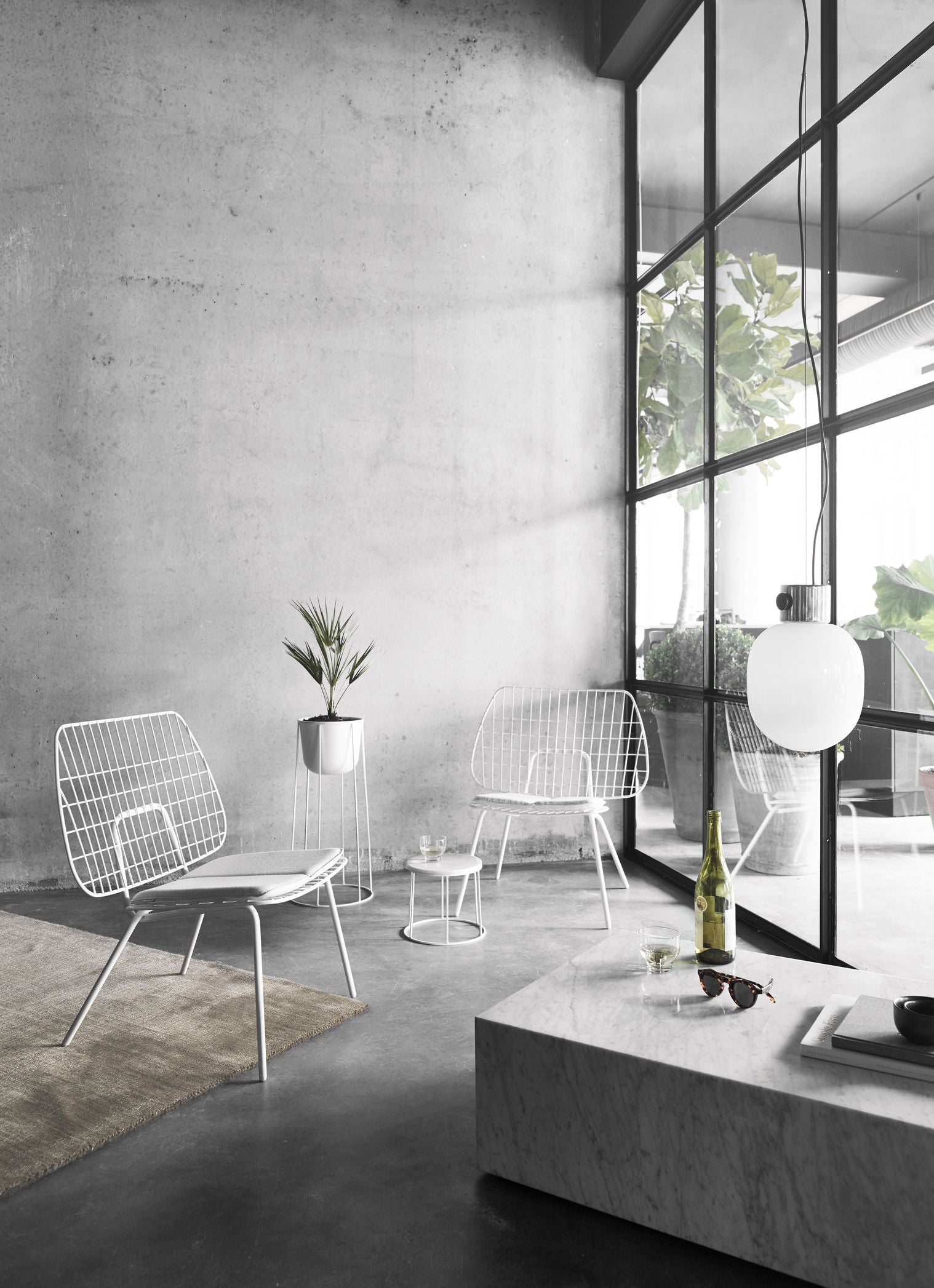 Audo Copenhagen Wm String Seat Pushion Outdoor/Lounge, mørkegrå