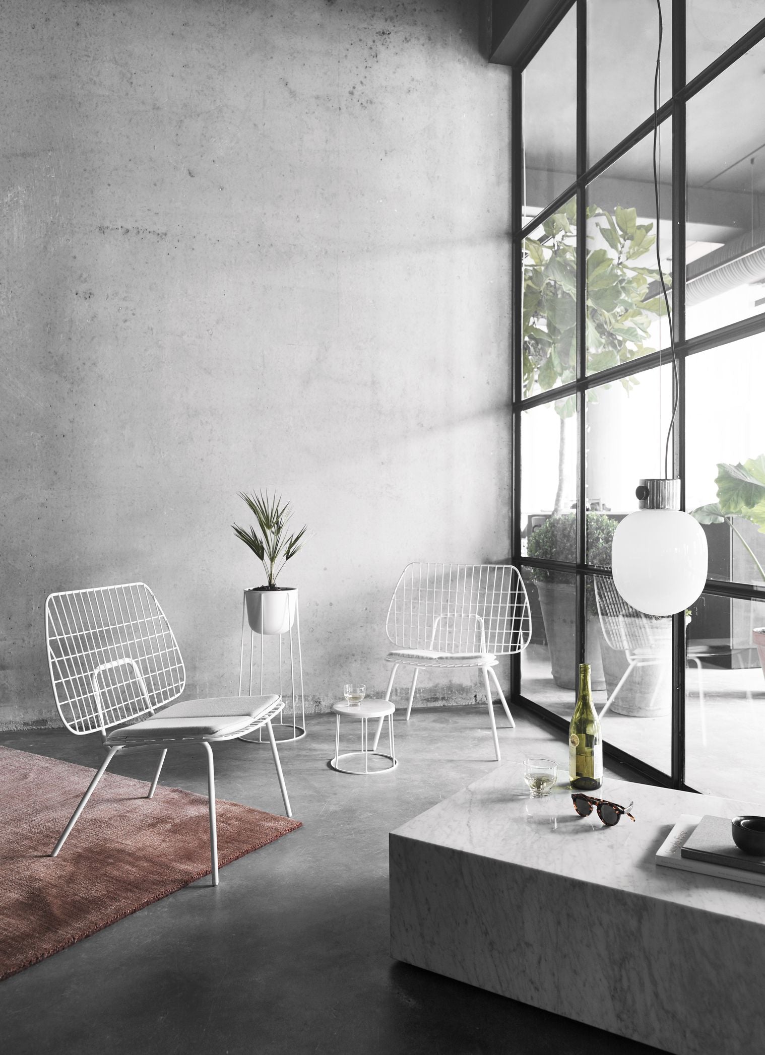 Audo Copenhagen Wm String Seat Pushion Outdoor/Lounge, mørkegrå