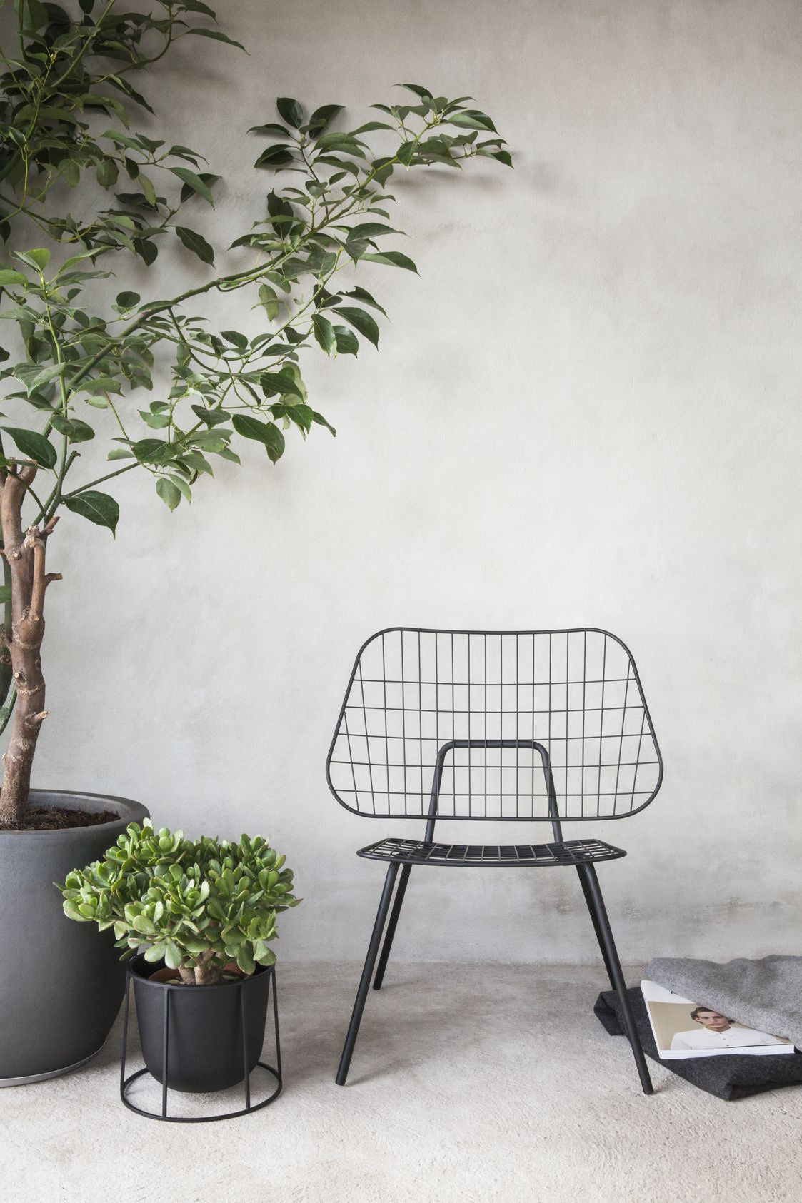 Audo Copenhagen Wm String Seat Pushion Outdoor/Lounge, mørkegrå