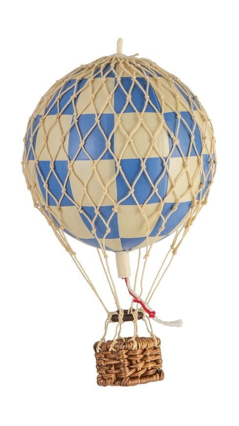 [product_category]-Authentic Models Floating The Skies Balloon Model, Check Blue, ø 8.5 Cm-Authentic Models-781934584353-AP160CB-AUT-1