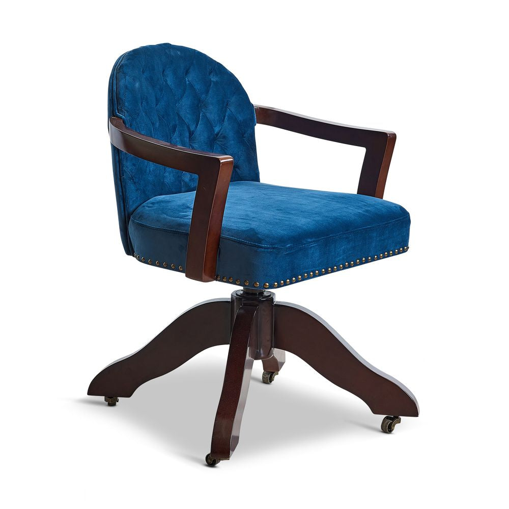 [product_category]-Authentic Models Senator Desk Chair, Blue-Authentic Models-781934586463-MF403B-AUT-2