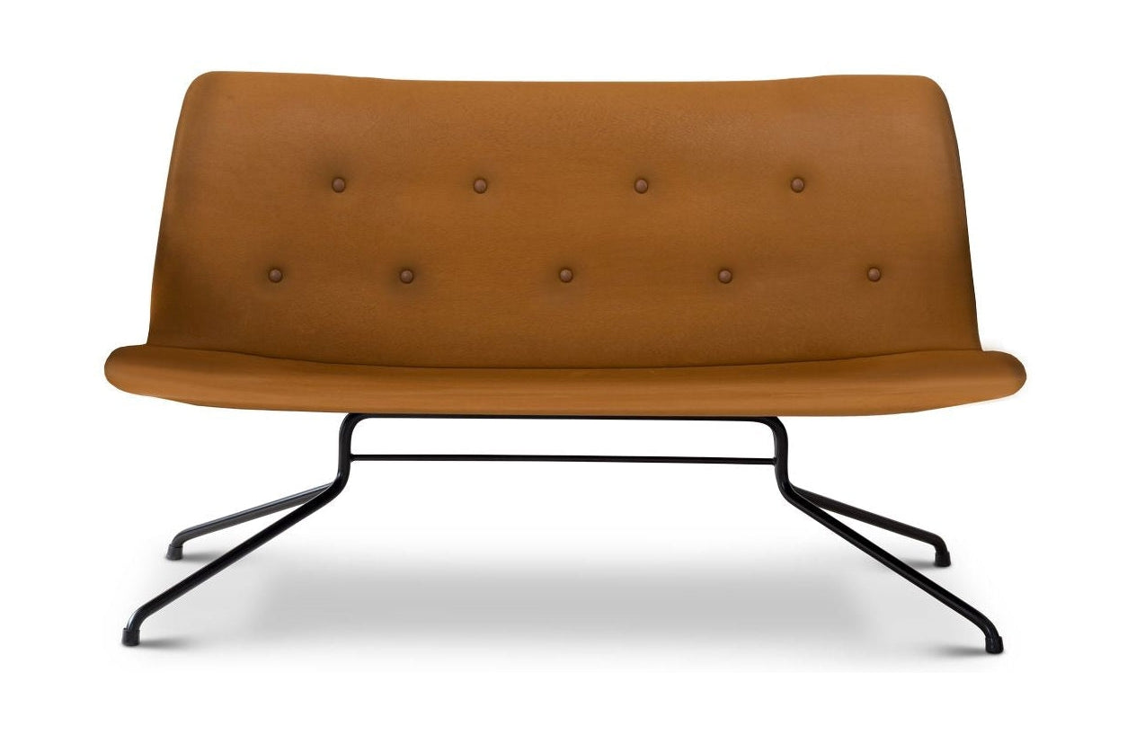 [product_category]-Bent Hansen Primum 2 Person's Sofa Without Armrests, Frame In Black Powder Coated Steel/Cognac Adrian Leather-Bent Hansen-5715457324412-3161BFp_9999-02-02-BEN-1