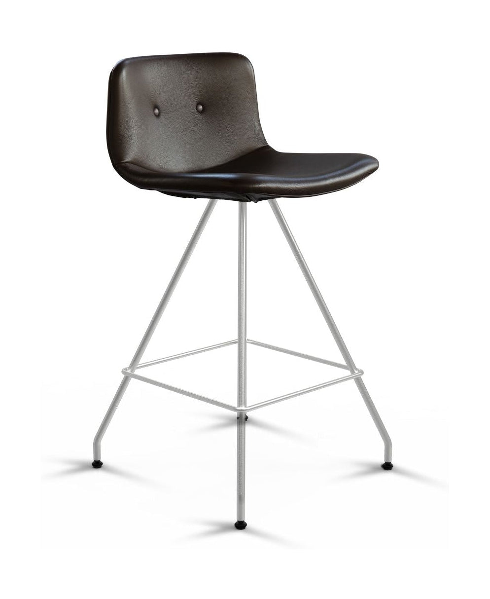 [product_category]-Bent Hansen Primum Bar Stool H: 85.5 Cm, Stainless Steel/Black Zenso Leather-Bent Hansen-5715457181077-2730LSFp_9999-01-01-BEN-1