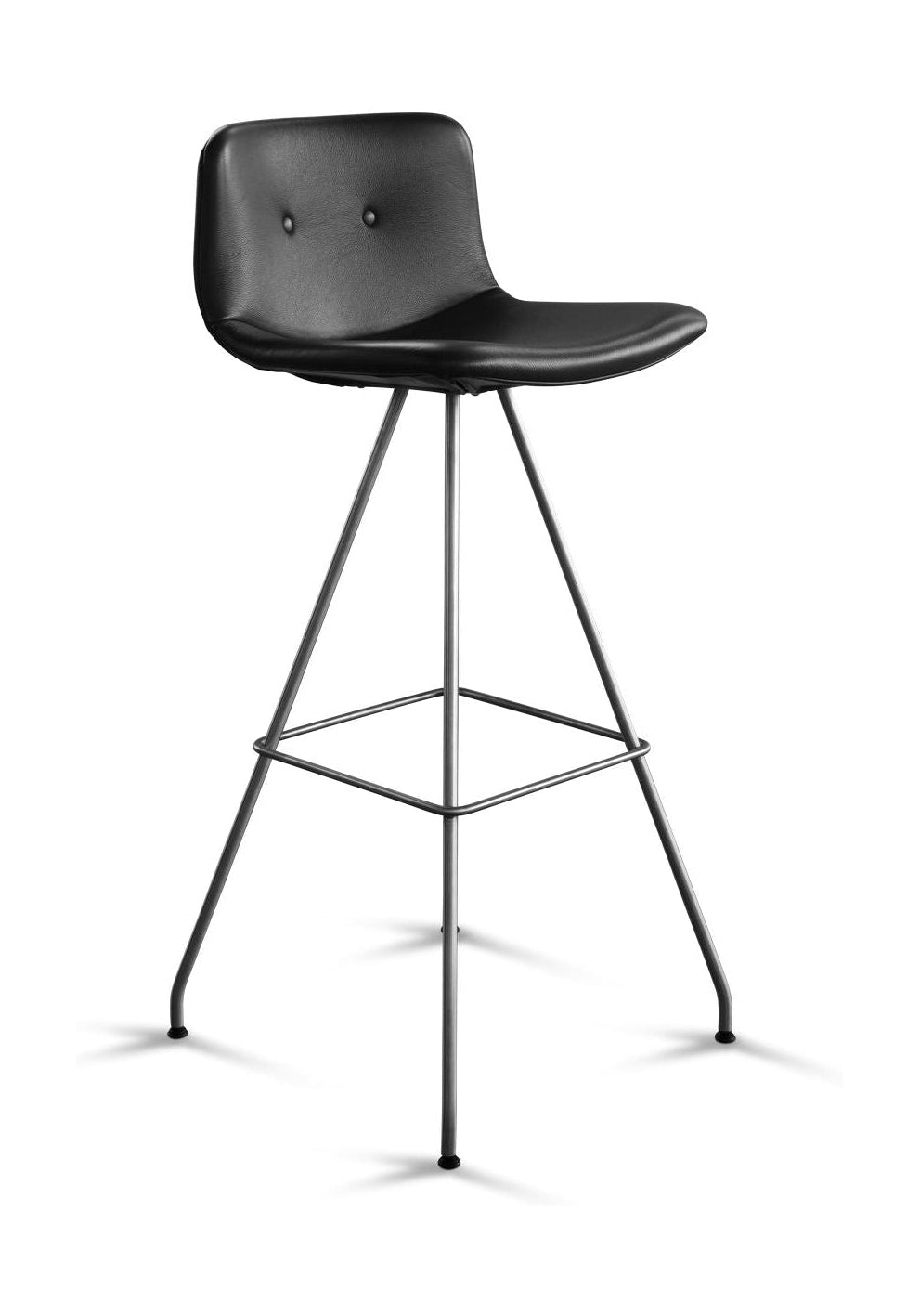[product_category]-Bent Hansen Primum Bar Stool H: 99.5 Cm, Stainless Steel/Black Zenso Leather-Bent Hansen-5715457164117-2730HSFp_9999-01-01-BEN-1