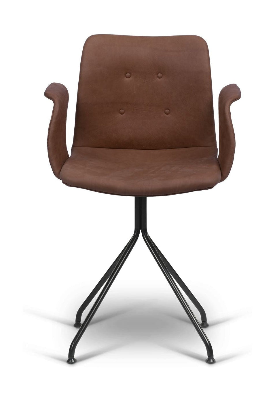 [product_category]-Bent Hansen Primum Chair With Armrests Black Firm Frame, Brown Davos Leather-Bent Hansen-5715457219275-286262p_5000-03-03-BEN-1