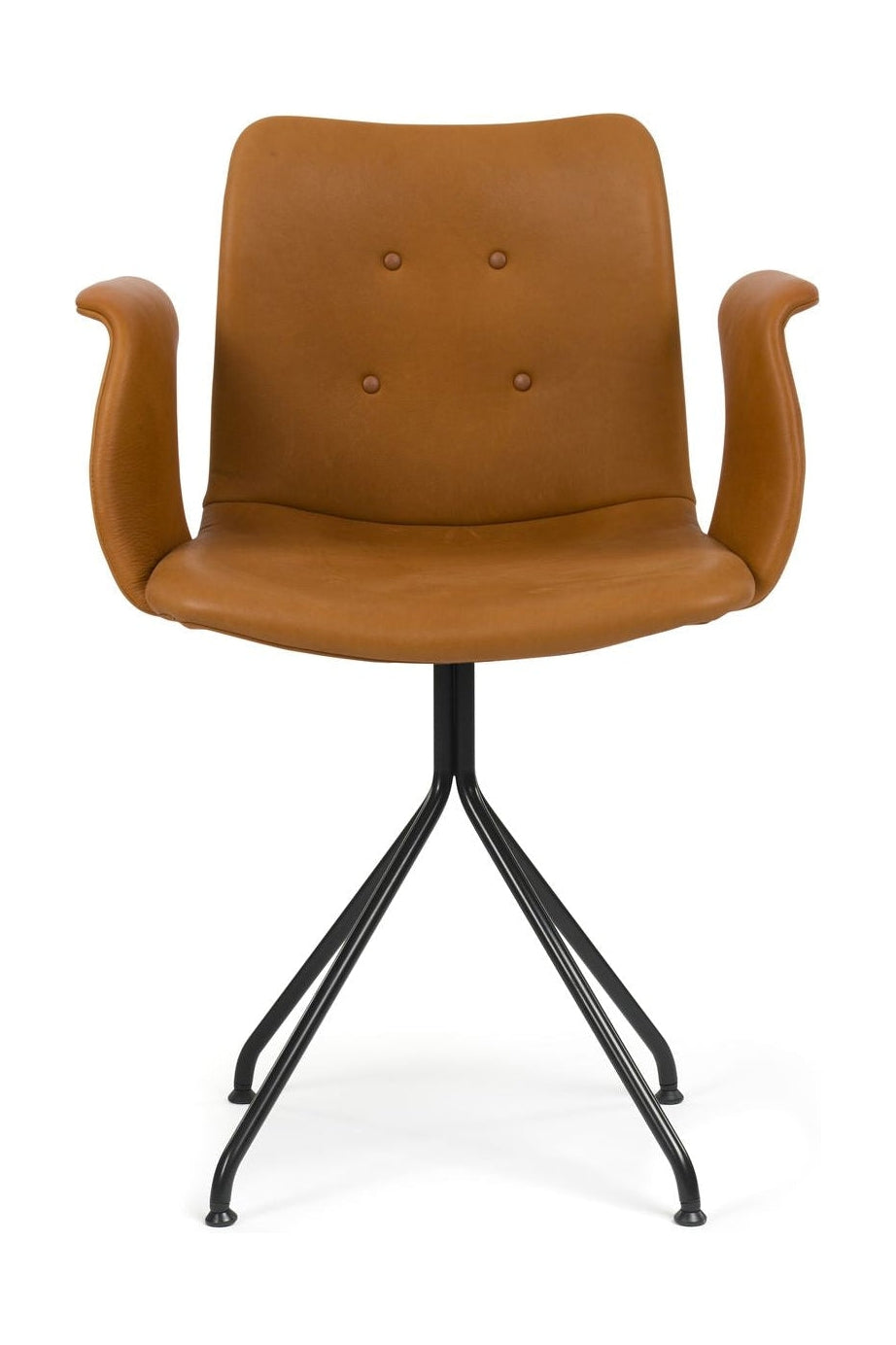 [product_category]-Bent Hansen Primum Chair With Armrests Black Firm Frame, Cognac Adrian Leather-Bent Hansen-5715457219299-286262p_9999-02-02-BEN-1